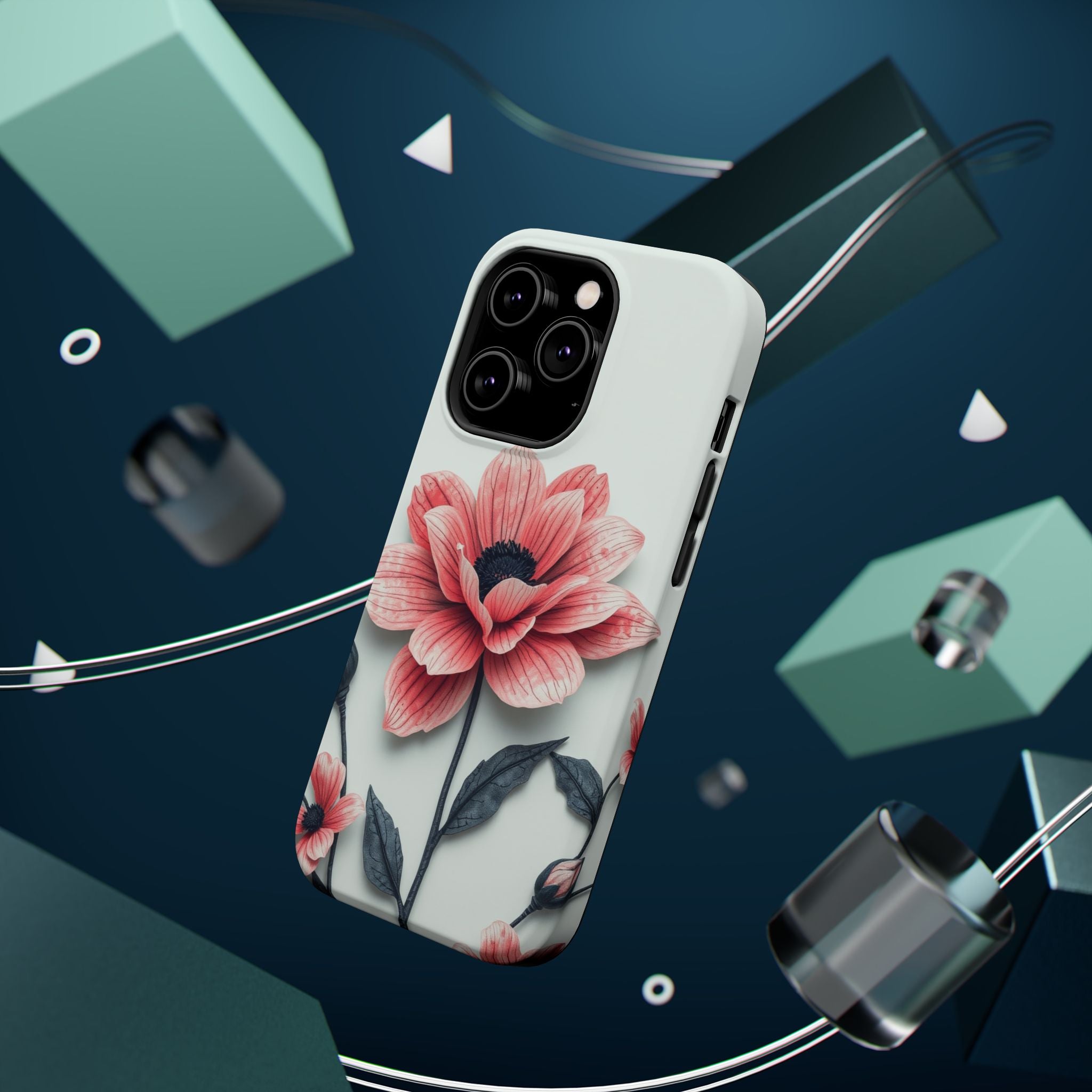 iPhone Dreamy Floral Ink Wash Design Slim Everyday iPhone 12 Designer · iPhone C