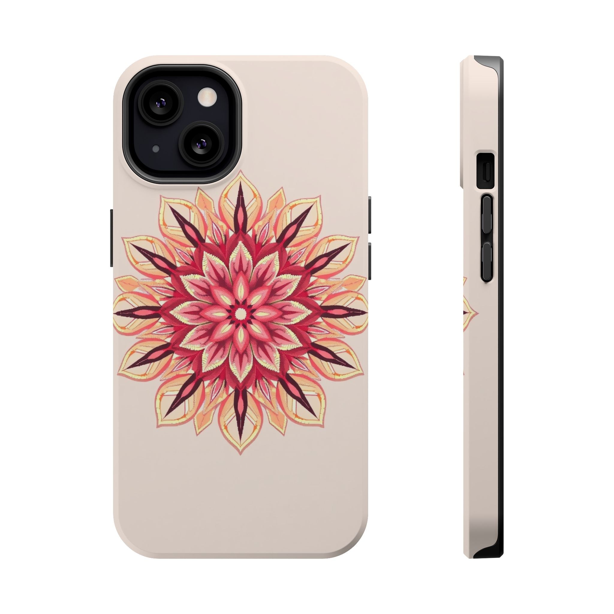 iPhone Floral Mandala Pixel Art -Bit Slim Everyday Designer Case · iPhone Case