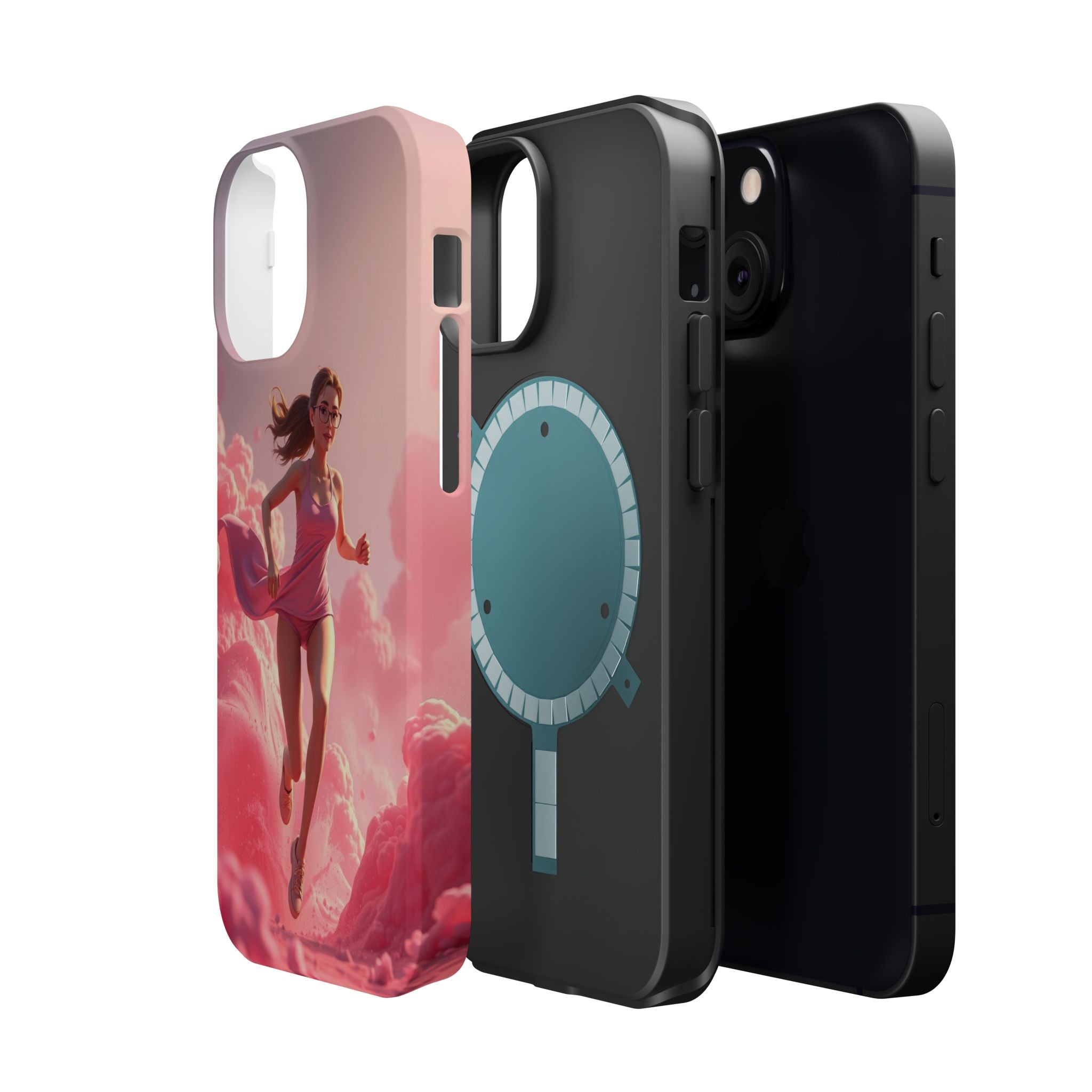 iPhone on Fumes 3D Digital Bold Modern Everyday Snap Case · iPhone Case