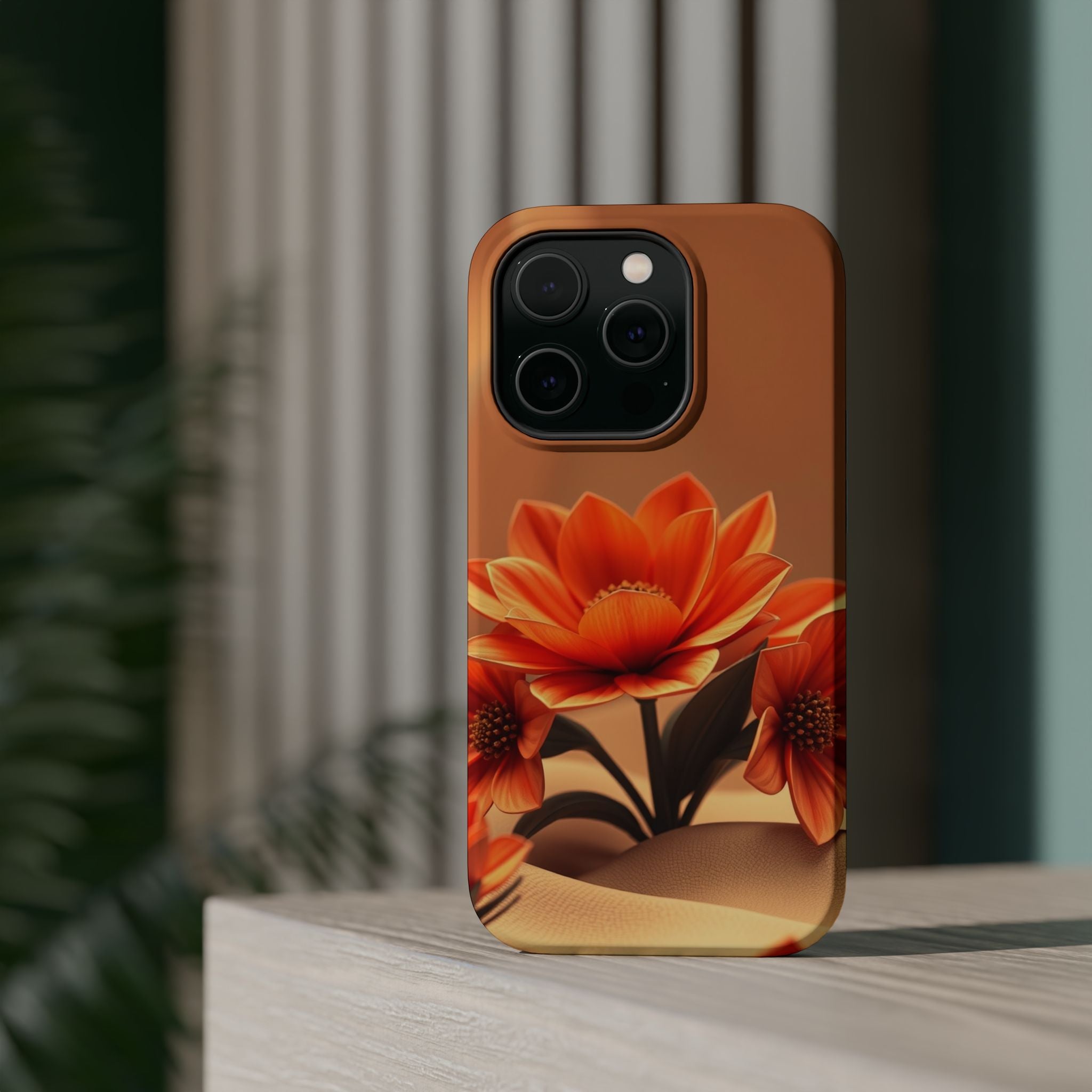 iPhone Floral Geometric 3D Digital Bold Modern Everyday Snap Case · iPhone Case