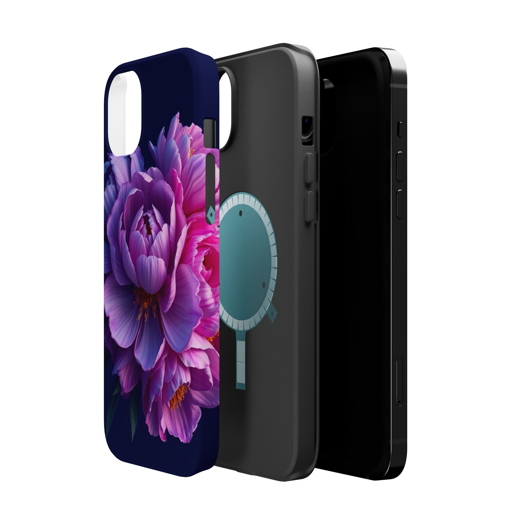 iPhone Peony Bouquet 3D Digital Slim Everyday Designer Case · iPhone Case