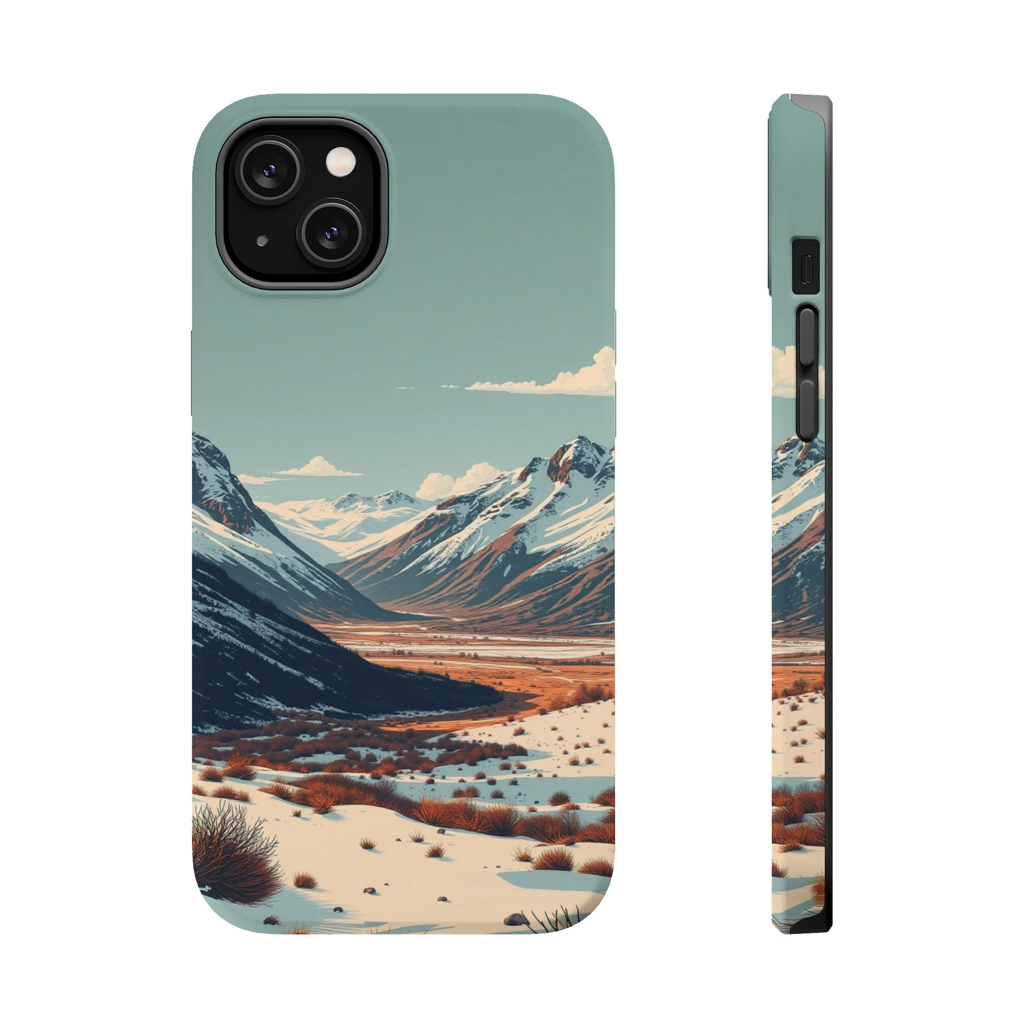iPhone Serene Tundra Expanse Design Slim Everyday Designer Case · iPhone Case