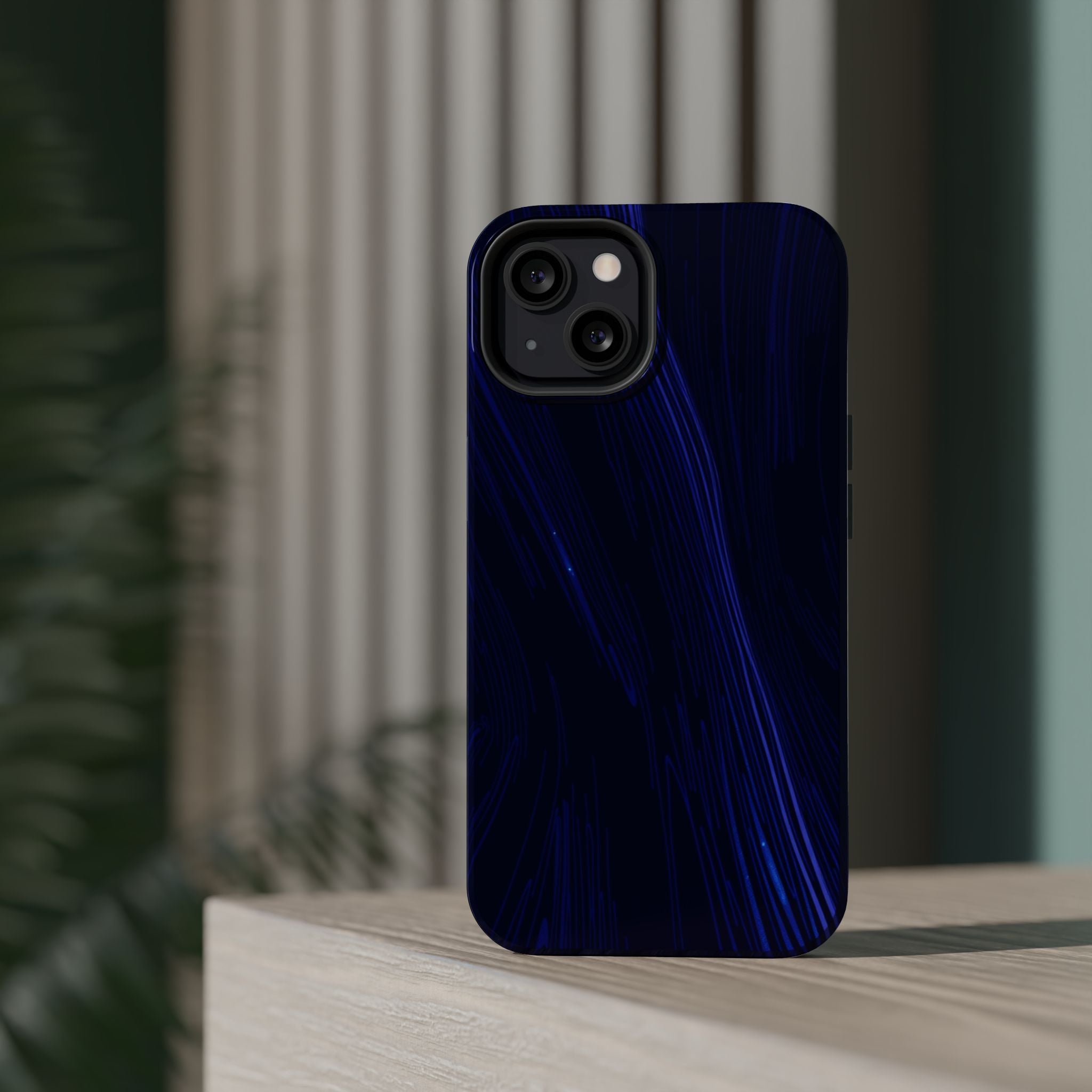 iPhone Interference Pattern Dark Gothic Ink Slim iPhone Everyday · iPhone Case