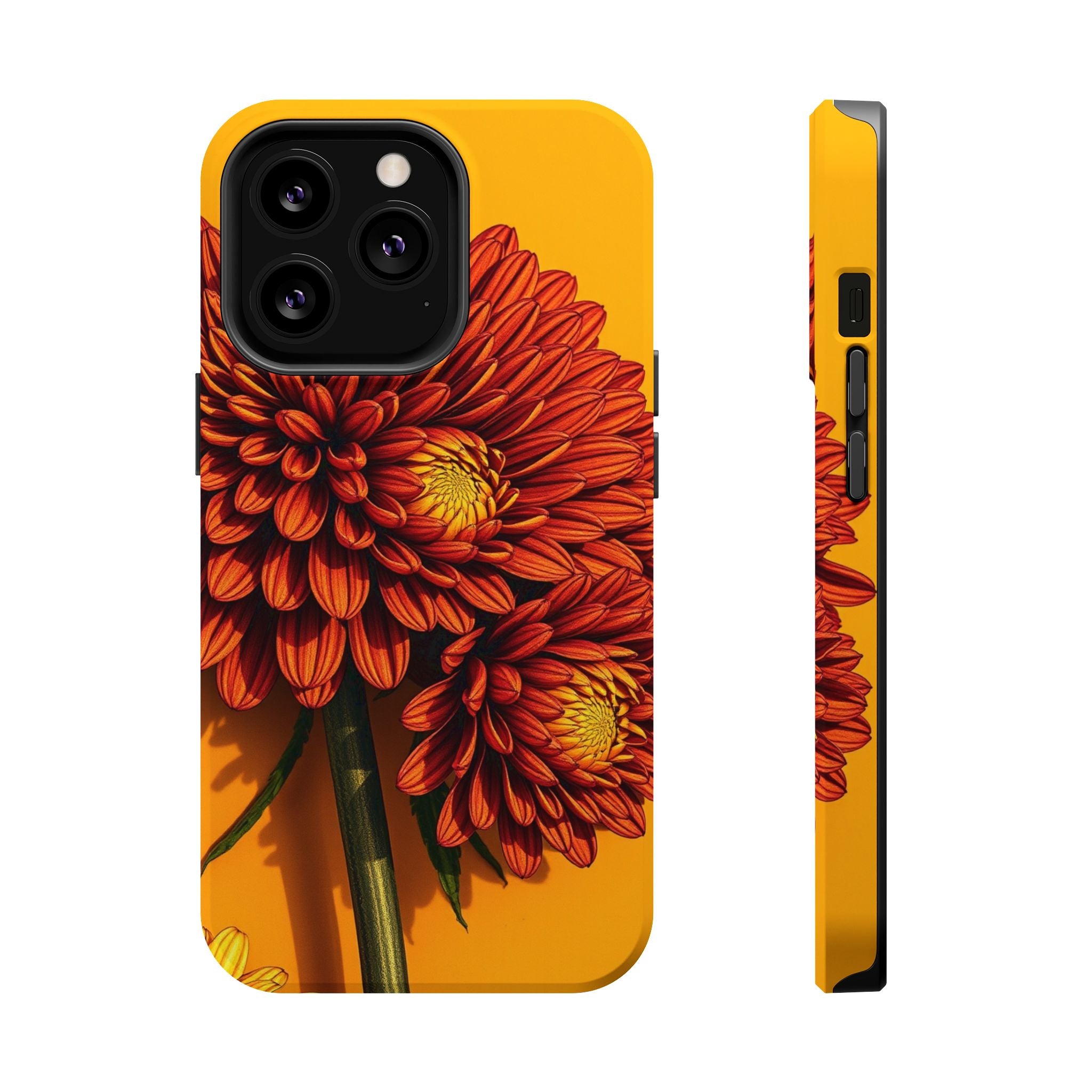 iPhone Mustard And Rust Ranunculus Stack Slim Everyday iPhone 14 · iPhone Case
