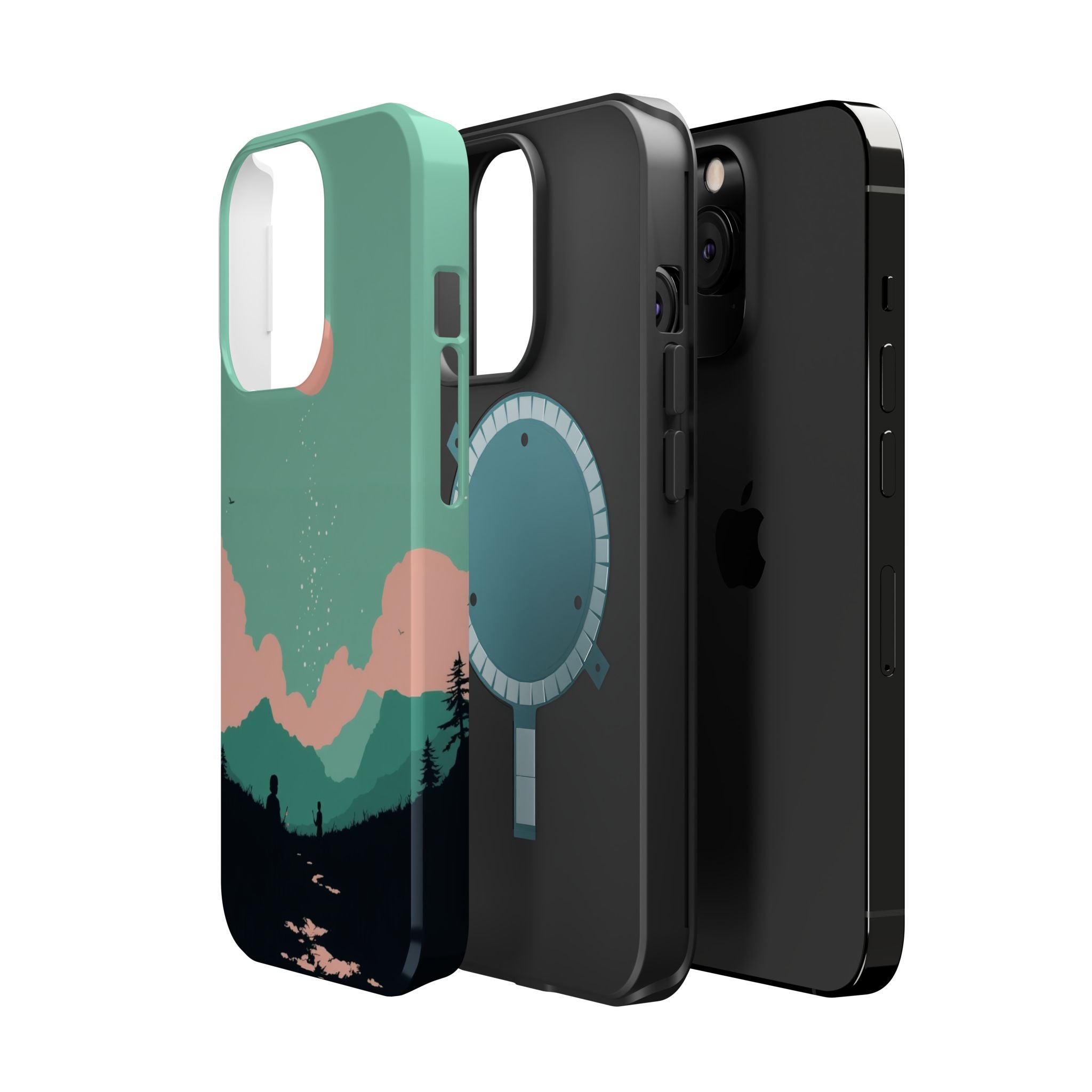 iPhone Magnetic Field Electric Art Bold Modern Everyday Snap Case · iPhone Case