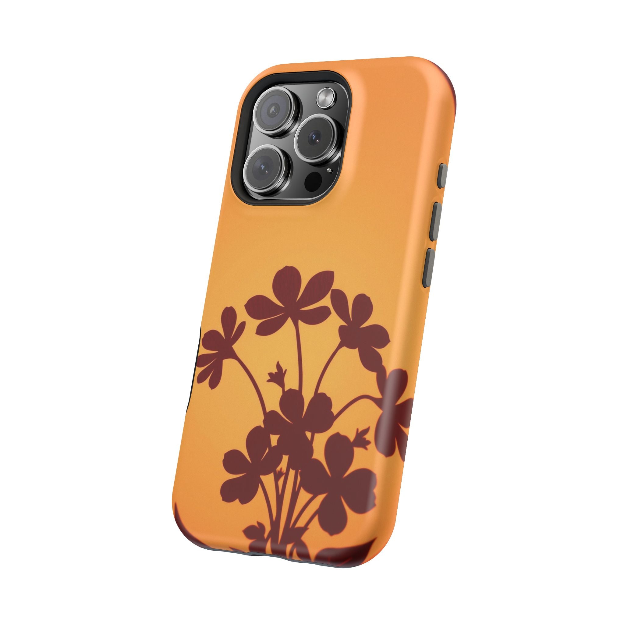 iPhone Floral Silhouette Electric Art Slim Everyday Designer Case · iPhone Case