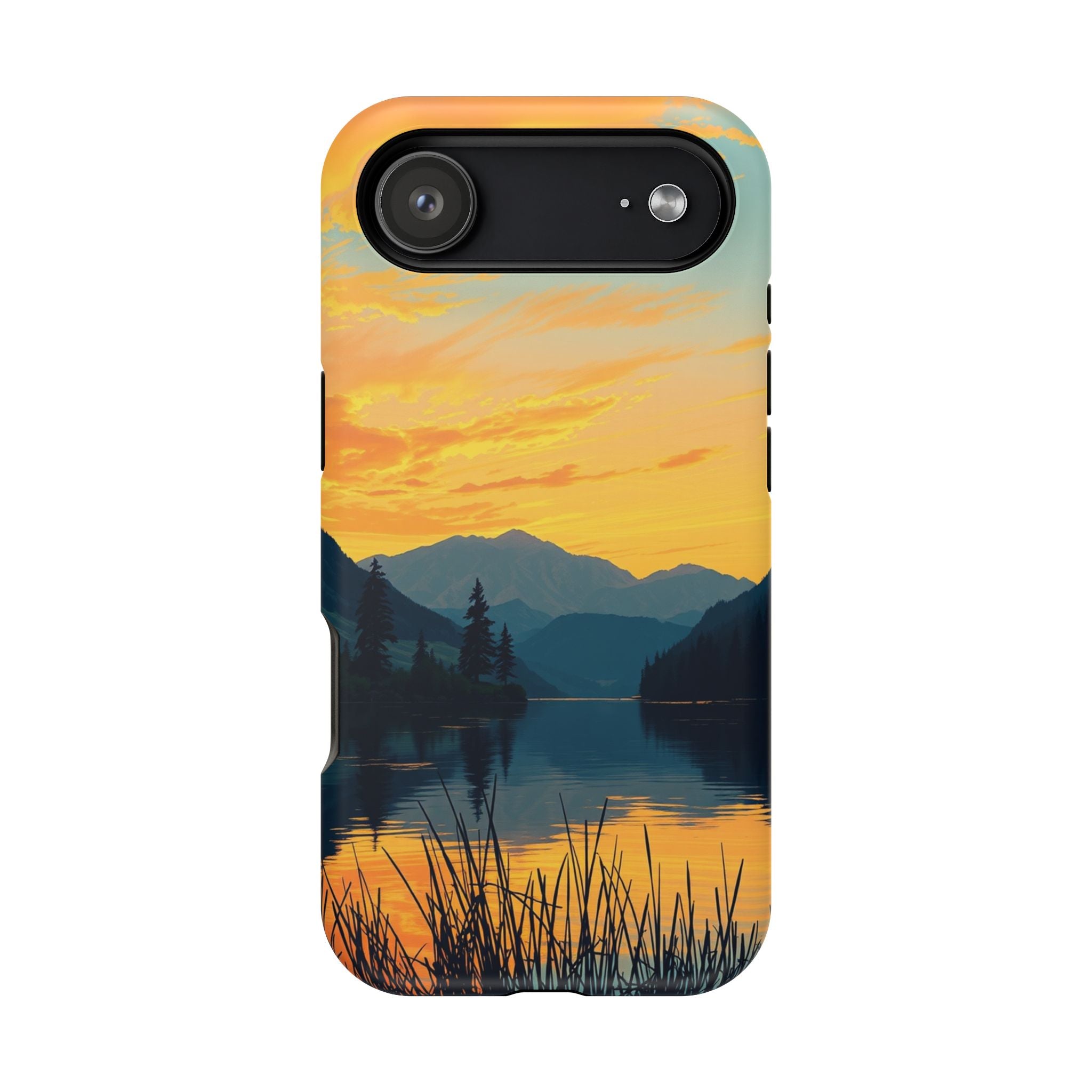 iPhone Lake at Twilight Oil Painting Impressionist iPhone Artistic · iPhone Case