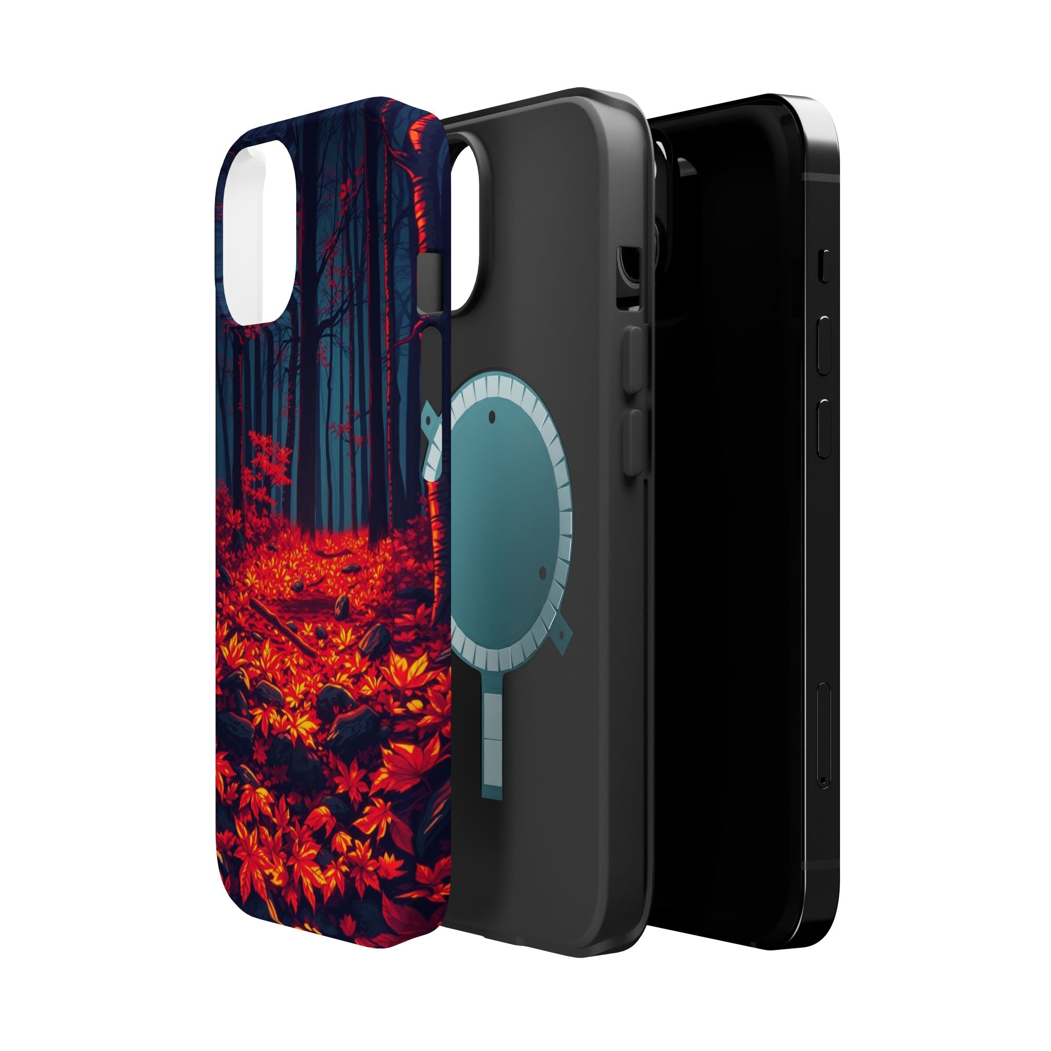 iPhone Black And Crimson Autumn Forest Floor Slim iPhone Everyday · iPhone Case