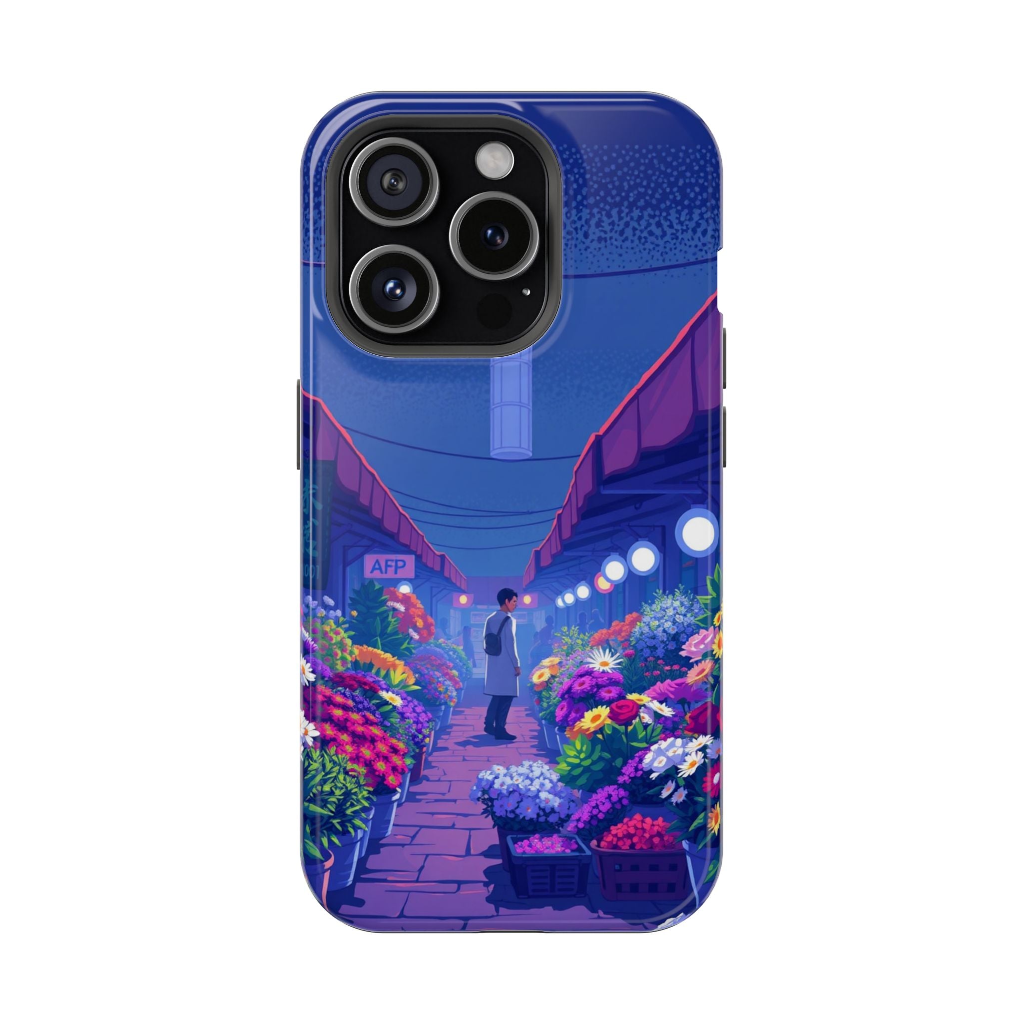 iPhone Flower Market Electric Art Bold Modern Everyday Snap Case · iPhone Case