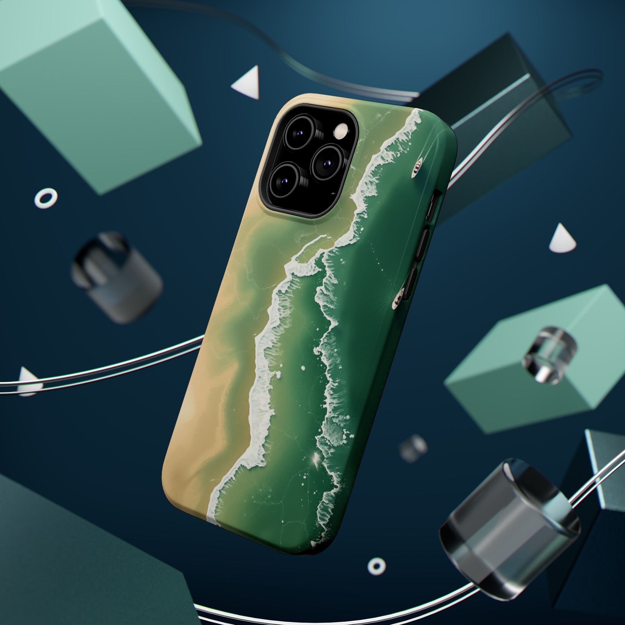 iPhone Shoreline Aerial Bold Art Bold Modern Everyday Snap Case · iPhone Case