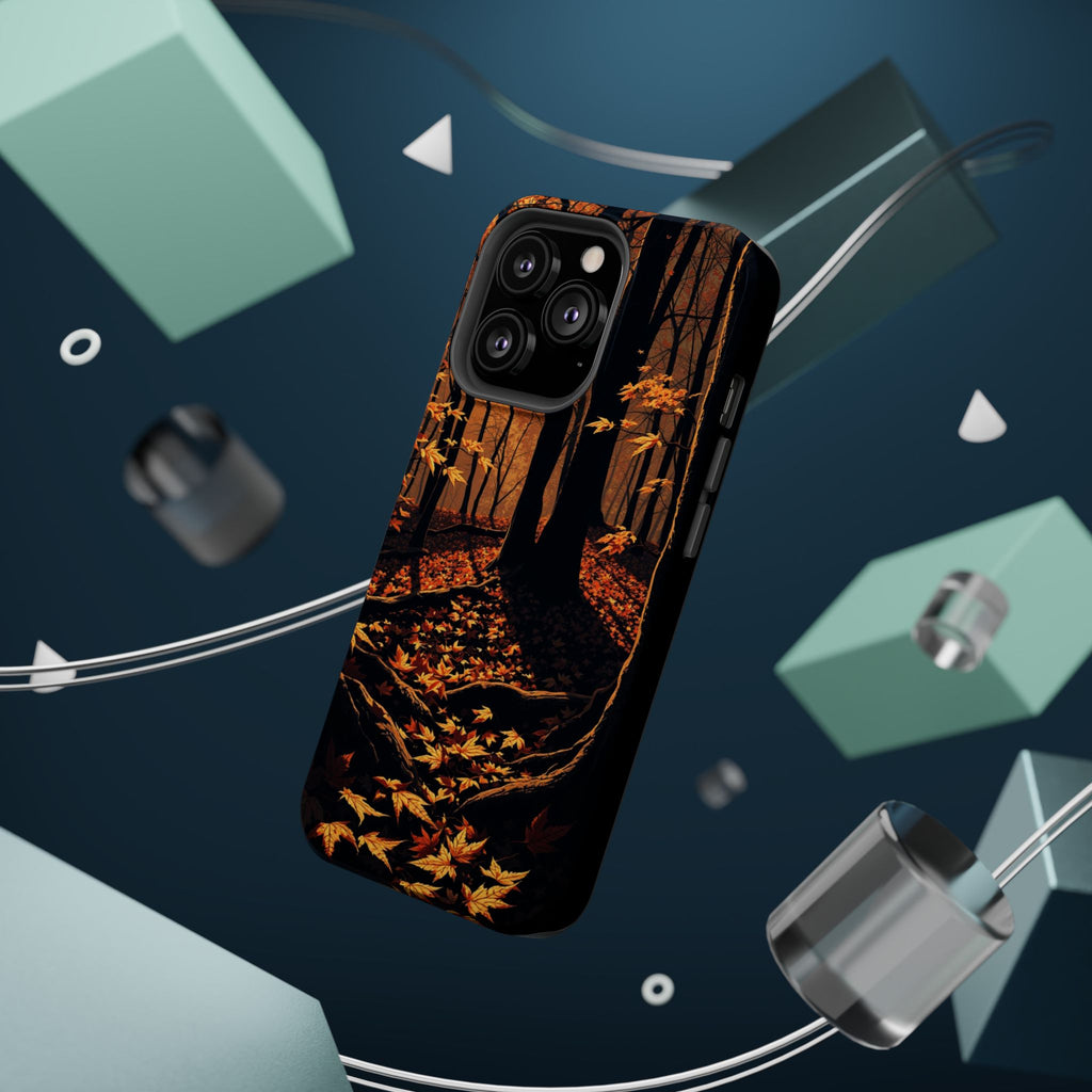 iPhone Autumn Forest Floor Gold Foil Luxury Slim iPhone Everyday · iPhone Case
