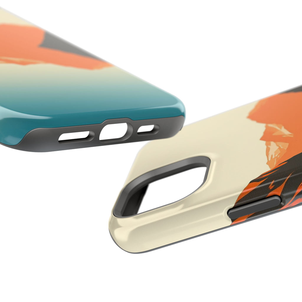 iPhone Burnt Orange And Sand Fjord Reflection Slim iPhone Everyday · iPhone Case