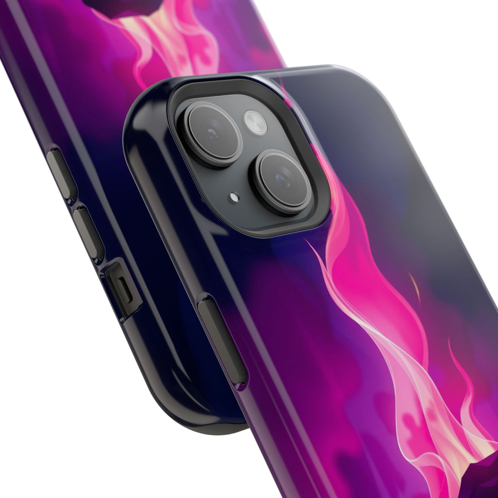 iPhone Cyan And Magenta Wildfire Glow Slim Everyday Designer Case · iPhone Case