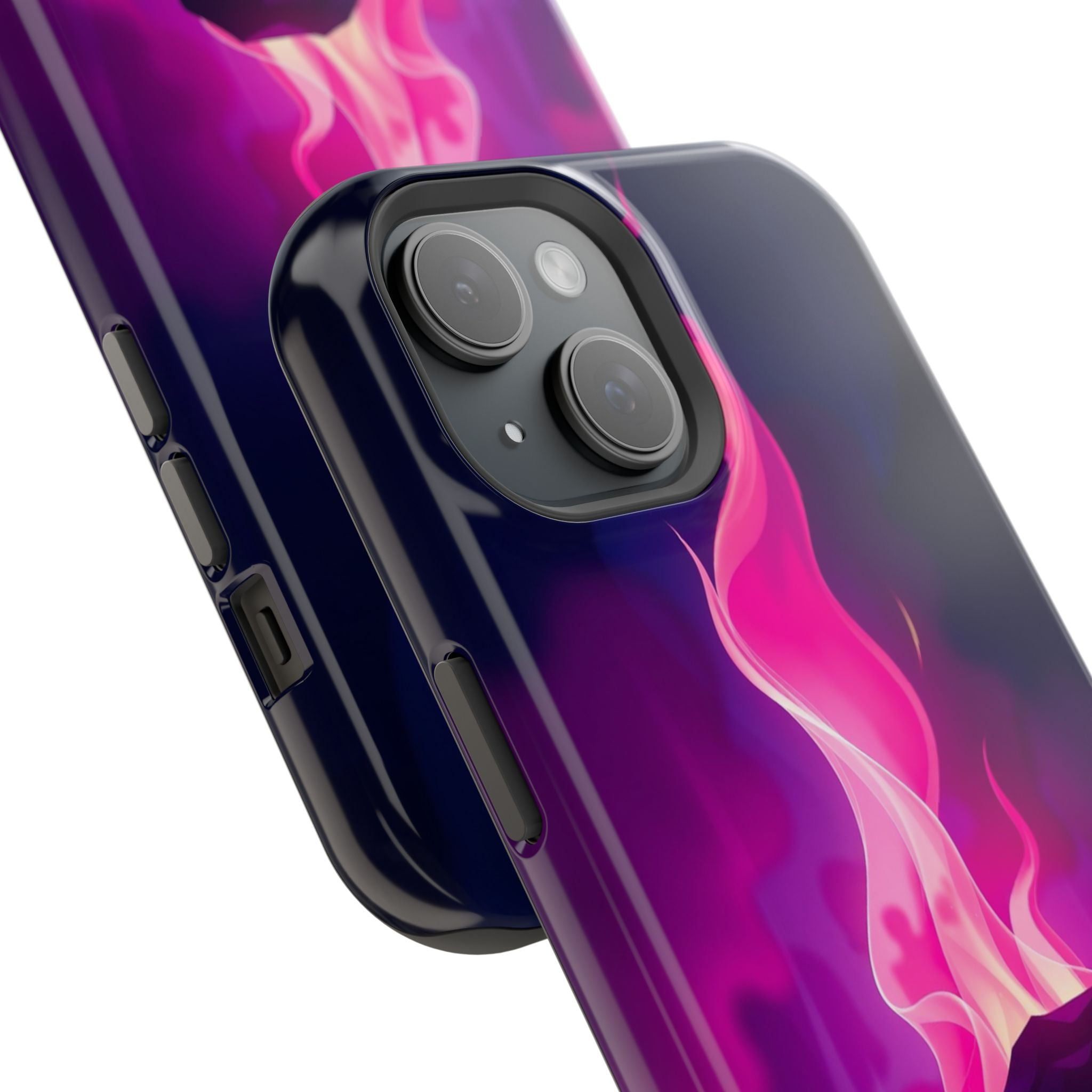 iPhone Cyan And Magenta Wildfire Glow Slim Everyday Designer Case · iPhone Case