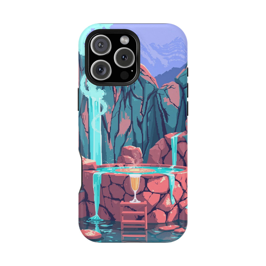 iPhone Hot Spring Steam Electric Art Slim Everyday Designer Case · iPhone Case