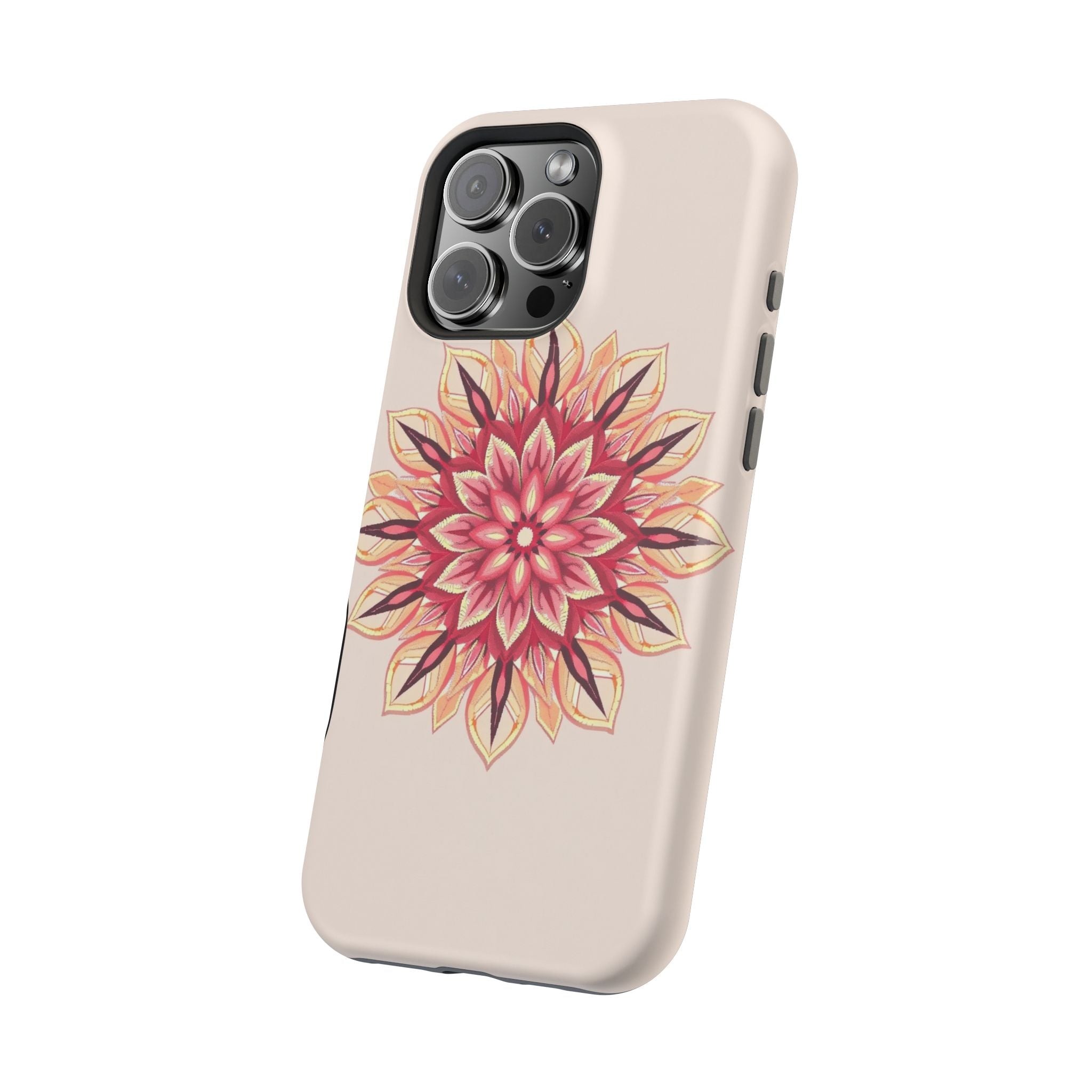 iPhone Floral Mandala Pixel Art -Bit Slim Everyday Designer Case · iPhone Case