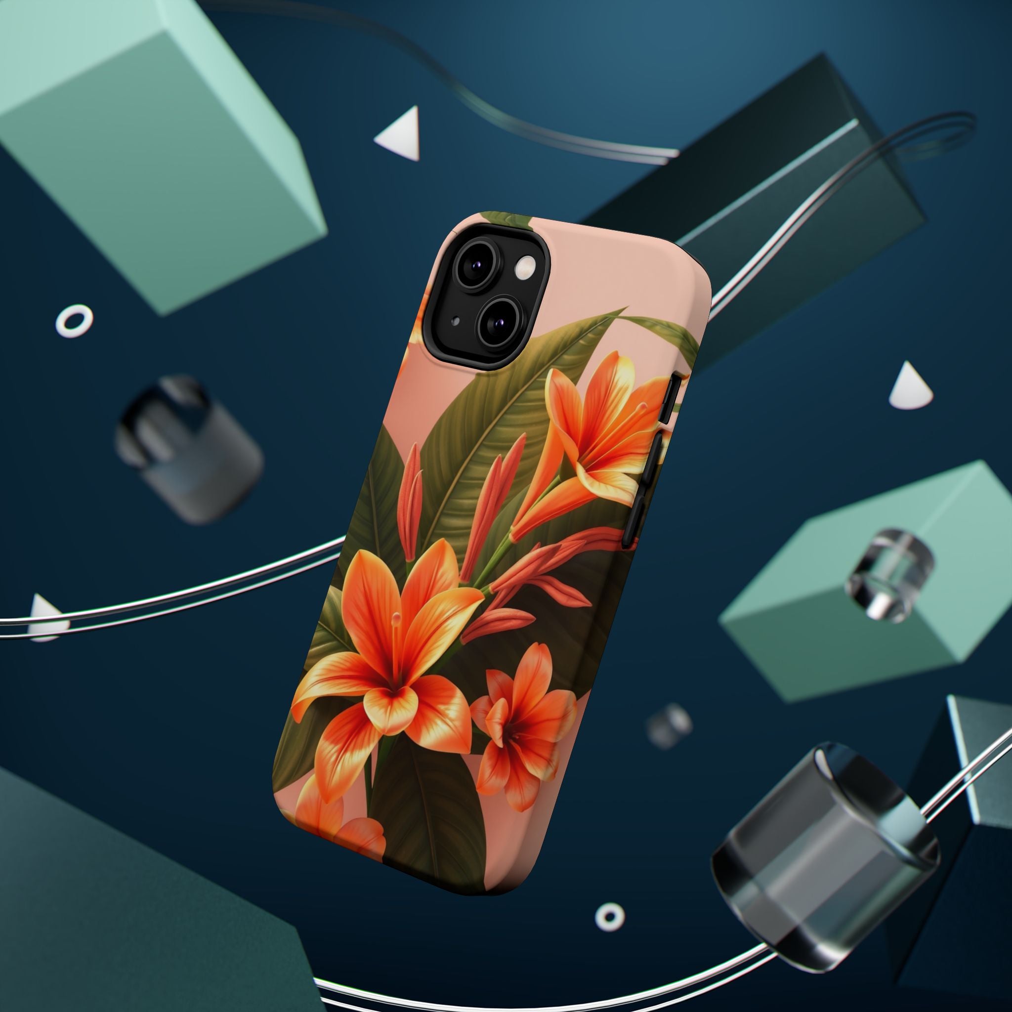 iPhone Tropical Bloom 3D Digital Bold Modern Everyday Snap Case · iPhone Case