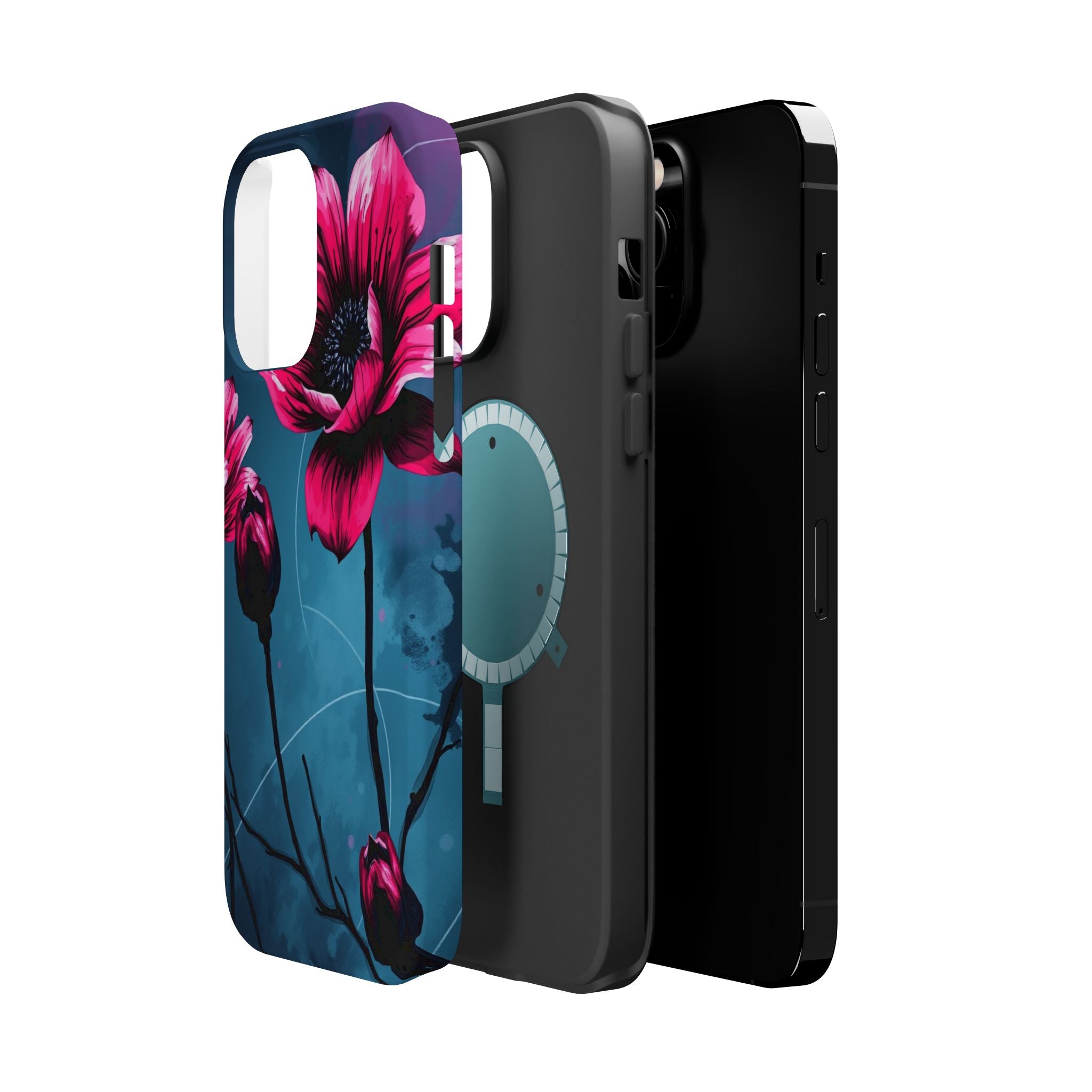 iPhone Floral Ink Wash Bold Art Slim Everyday Designer Case · iPhone Case