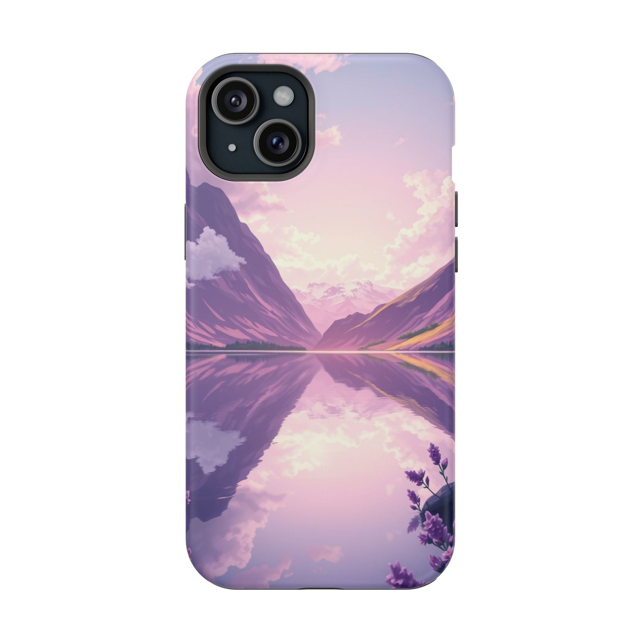 iPhone Lavender And Pearl Fjord Reflection Slim iPhone Everyday · iPhone Case