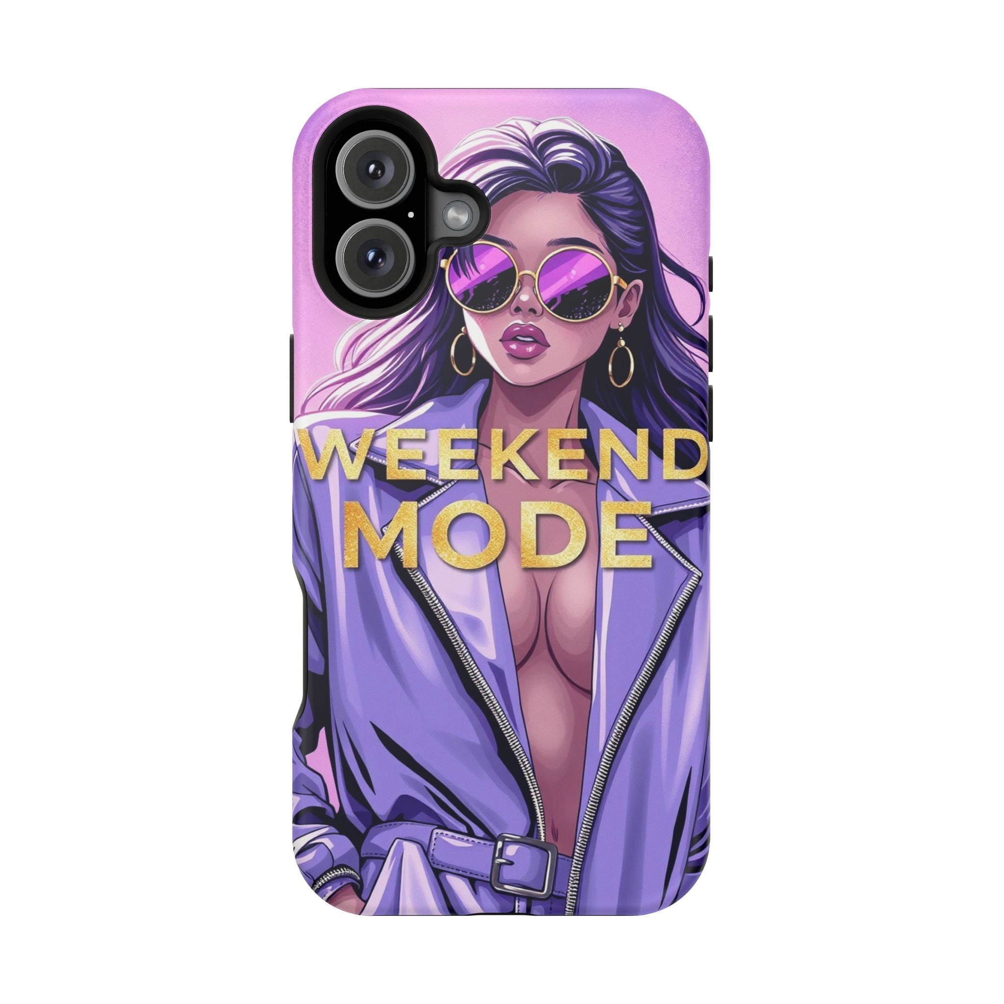 iPhone Lavender And Pearl Weekend Mode On Slim Everyday Designer Case · iPhone C