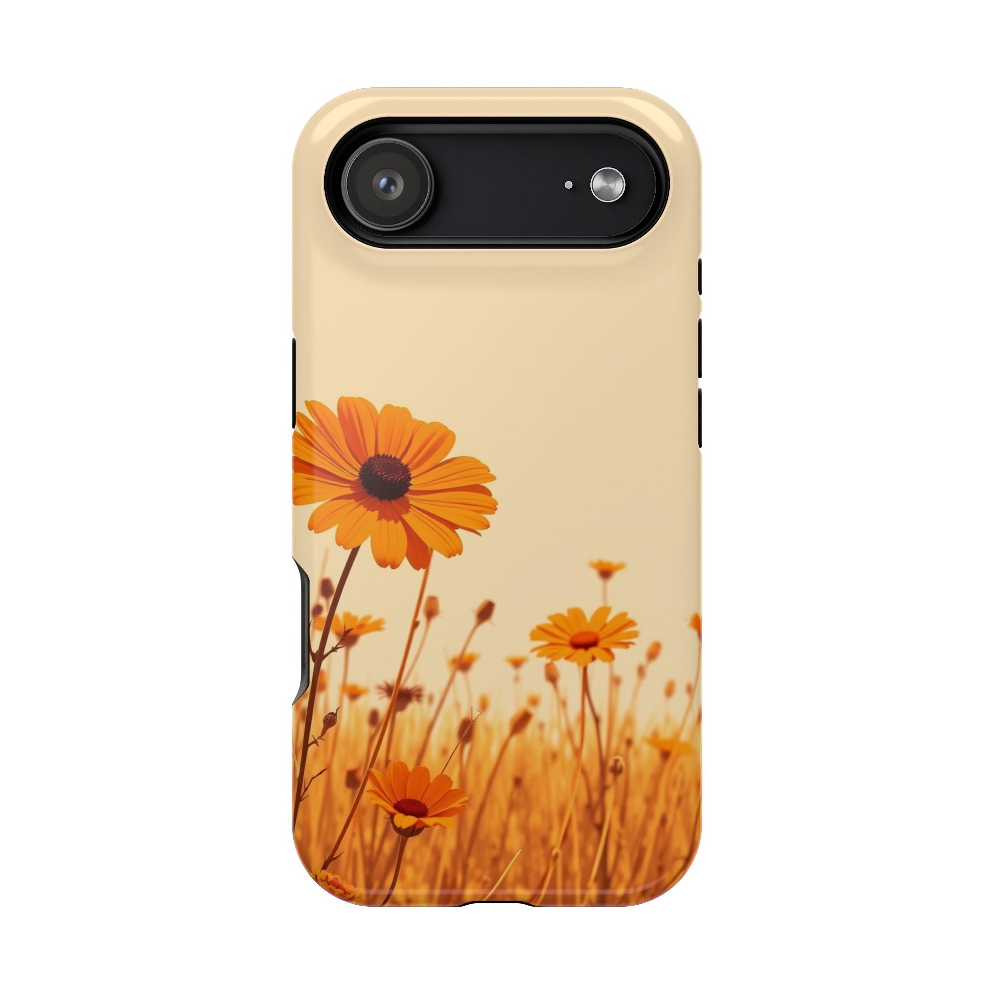 iPhone Wildflower Field Minimalist Line Art Slim Everyday Designer Case · iPhone