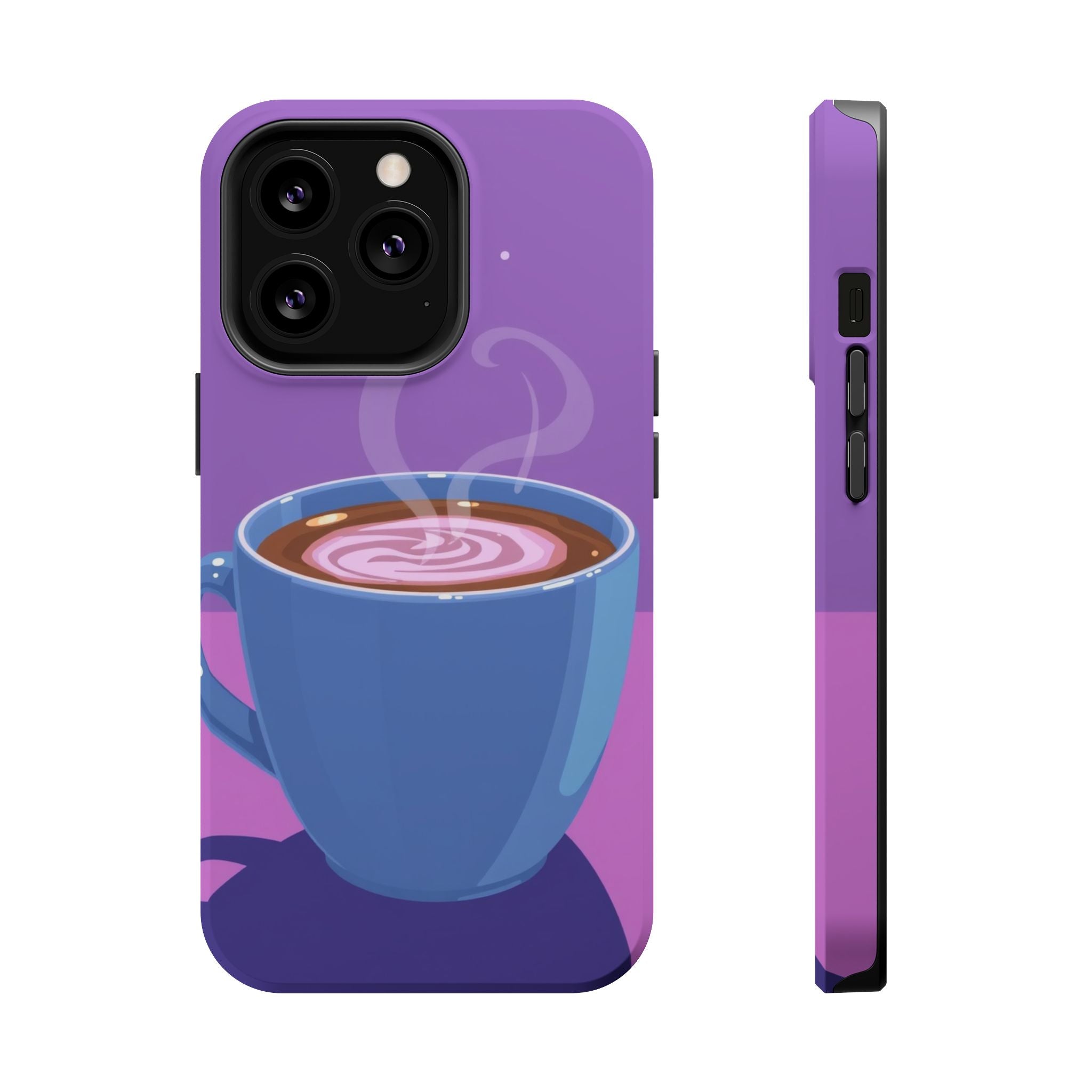 iPhone Emotional Support Coffee Pixel Art -Bit Soft Finish Everyday Case · iPhon