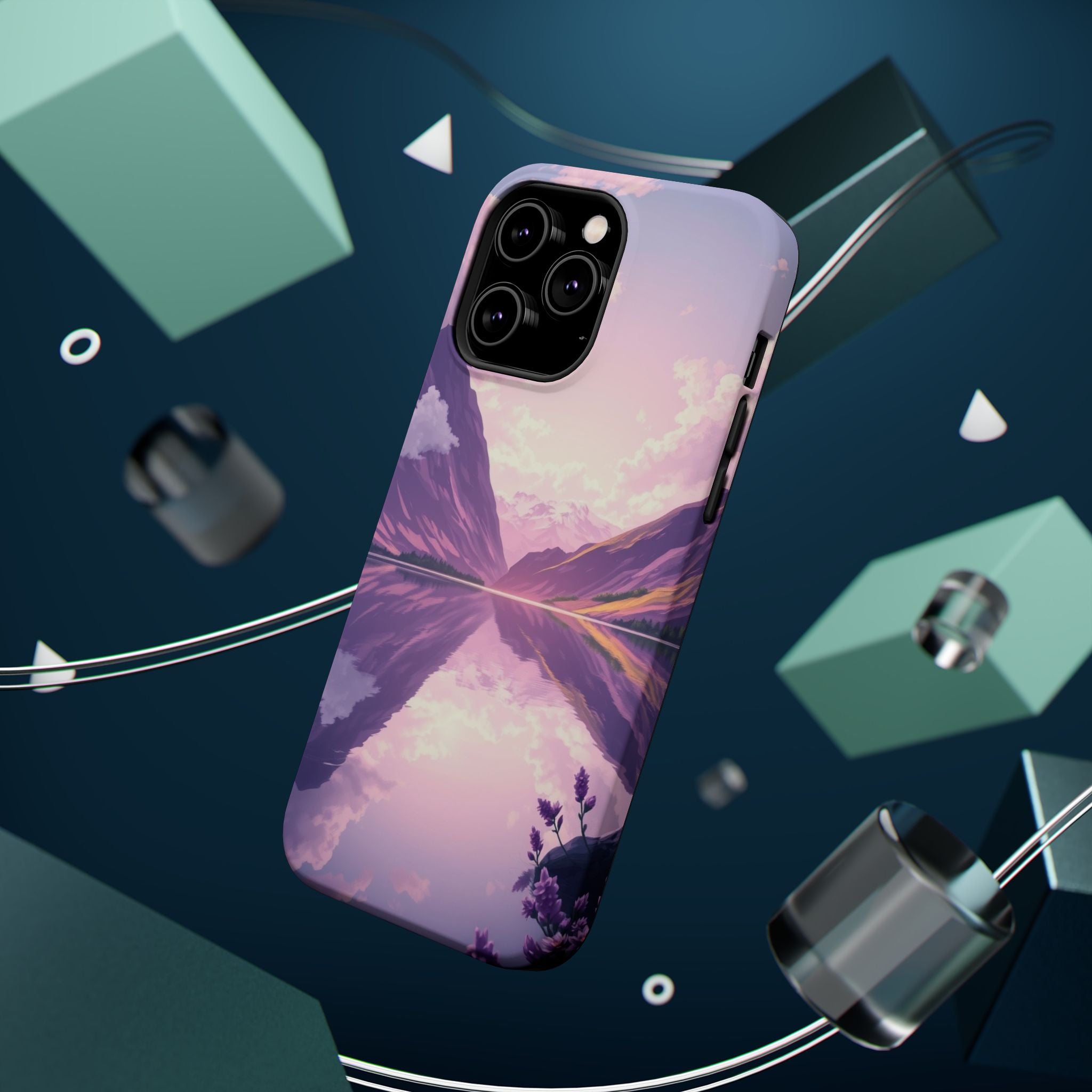 iPhone Lavender And Pearl Fjord Reflection Slim iPhone Everyday · iPhone Case