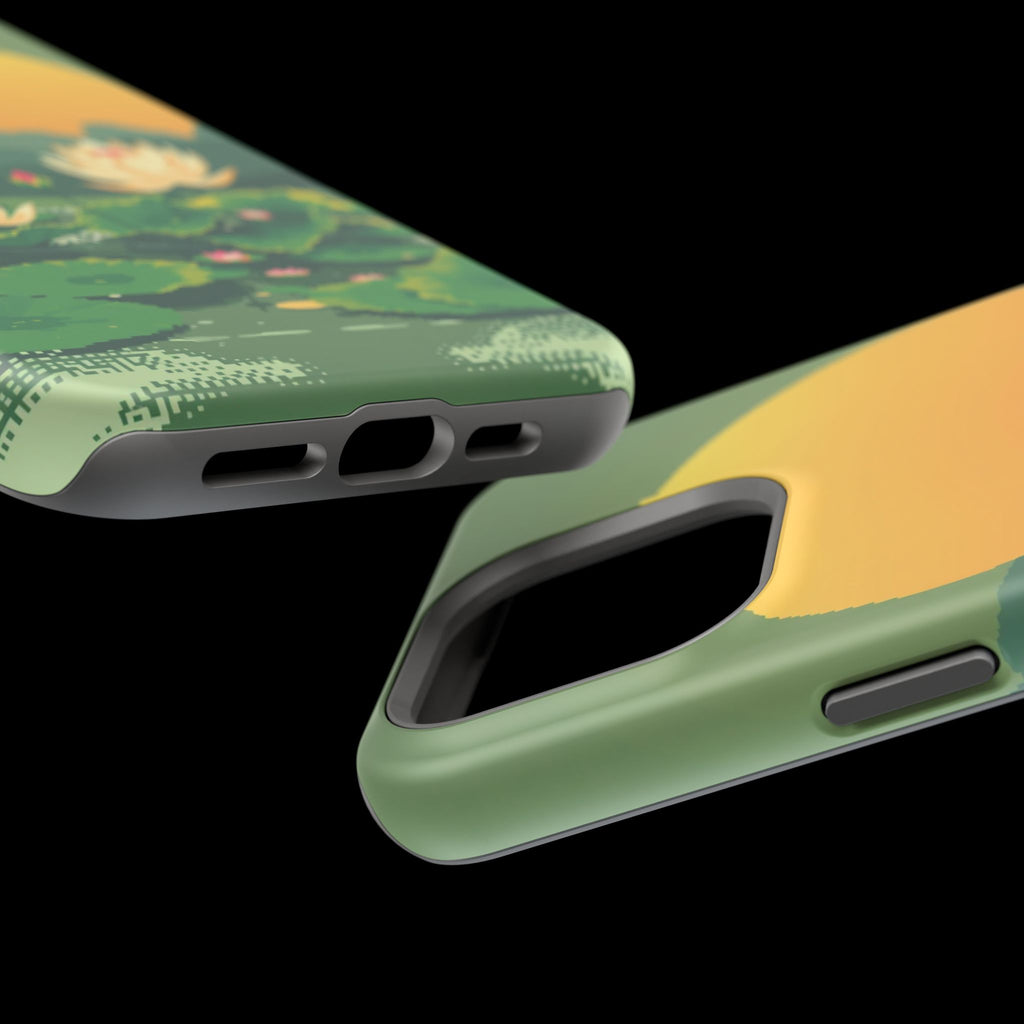 iPhone Lotus Pond Enchanted Art Slim Everyday Designer Case · iPhone Case