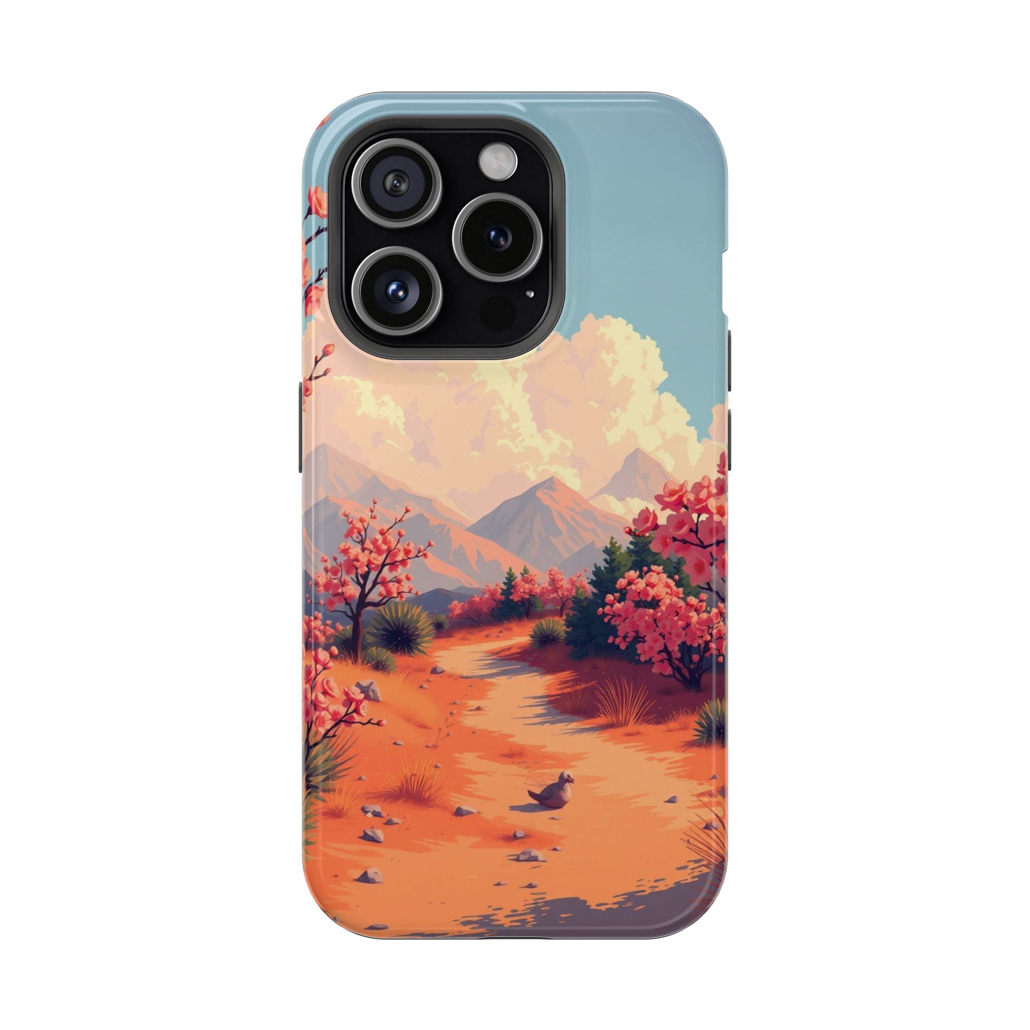 iPhone Burnt Orange And Sand Blossom Trail Slim iPhone Everyday · iPhone Case