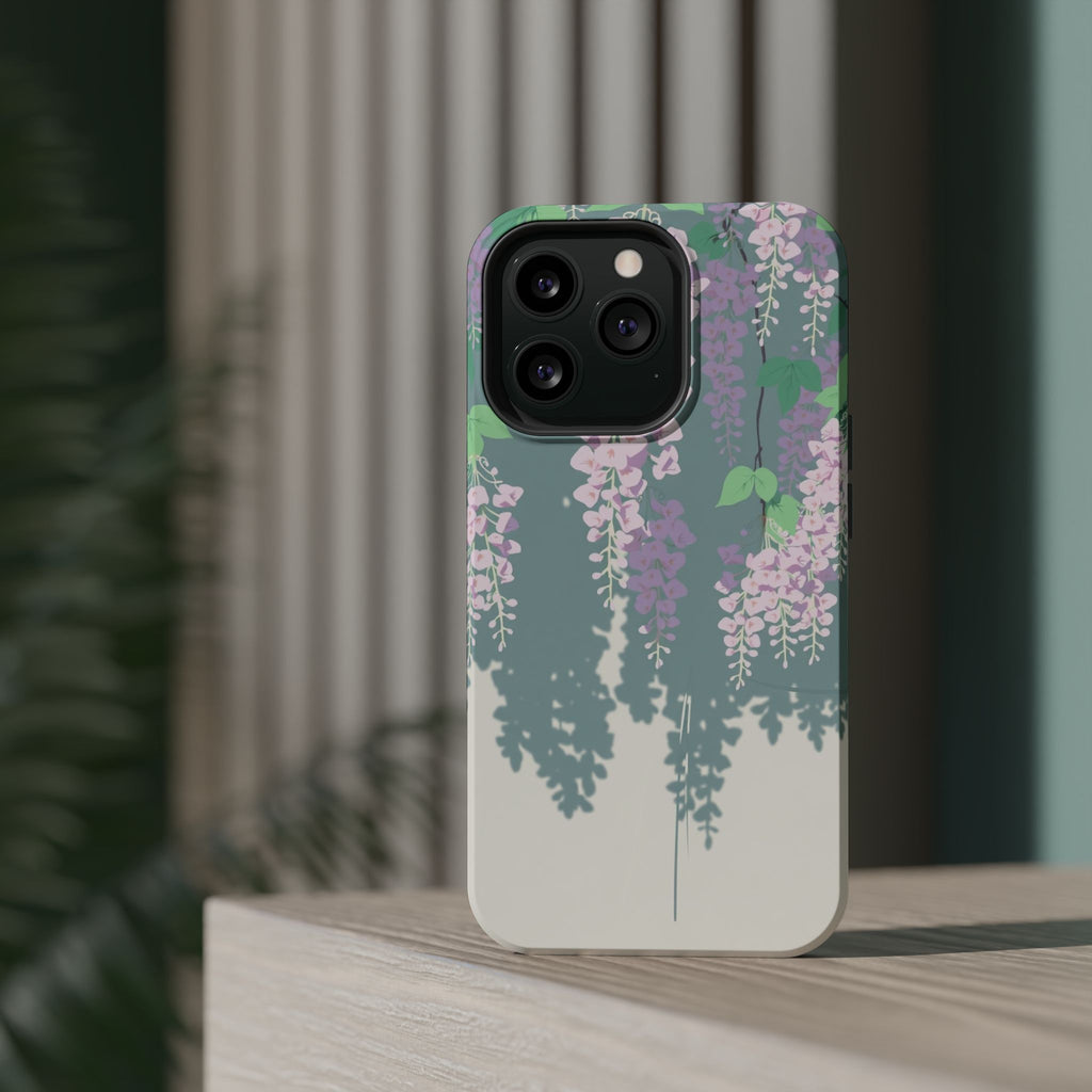 iPhone Dreamy Wisteria Cascade Design Slim Everyday Designer Case · iPhone Case