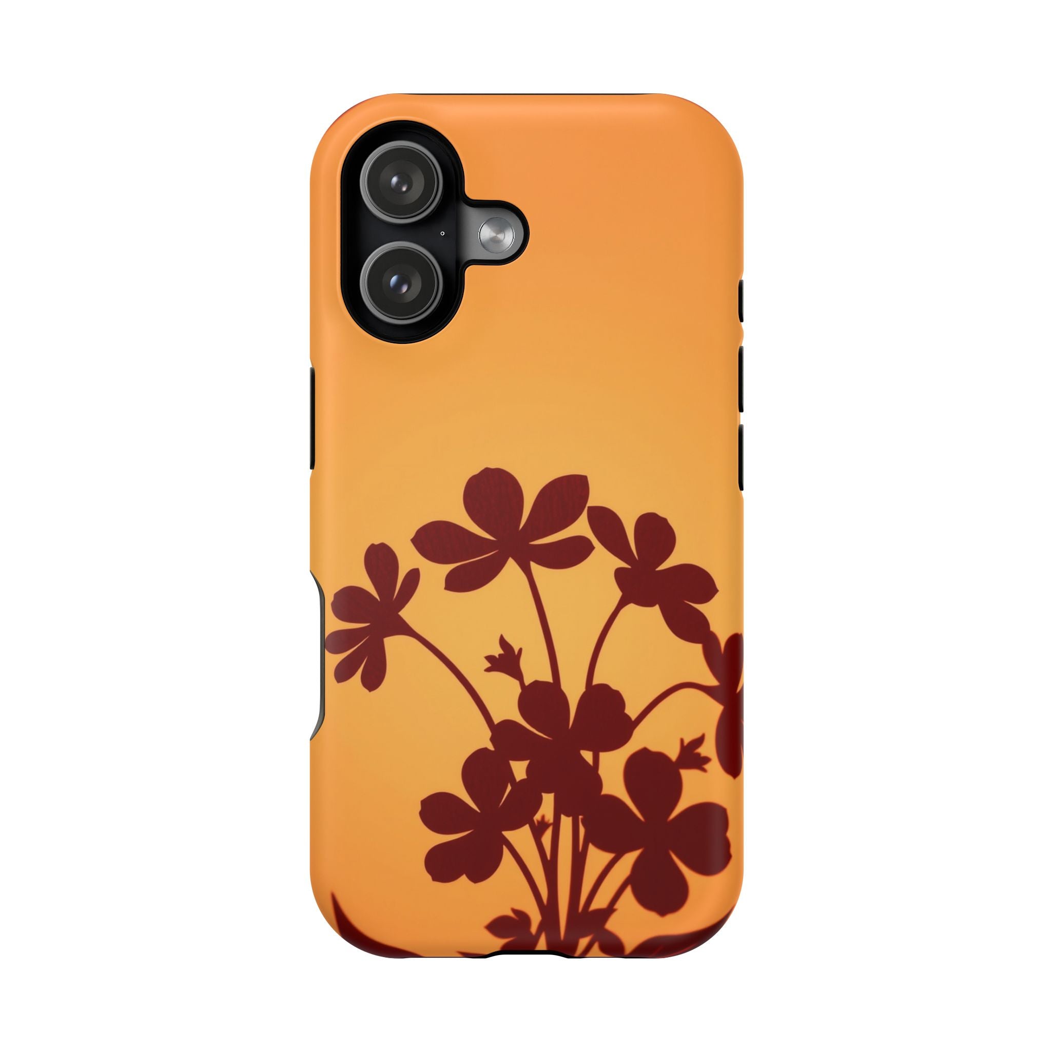 iPhone Floral Silhouette Electric Art Slim Everyday Designer Case · iPhone Case