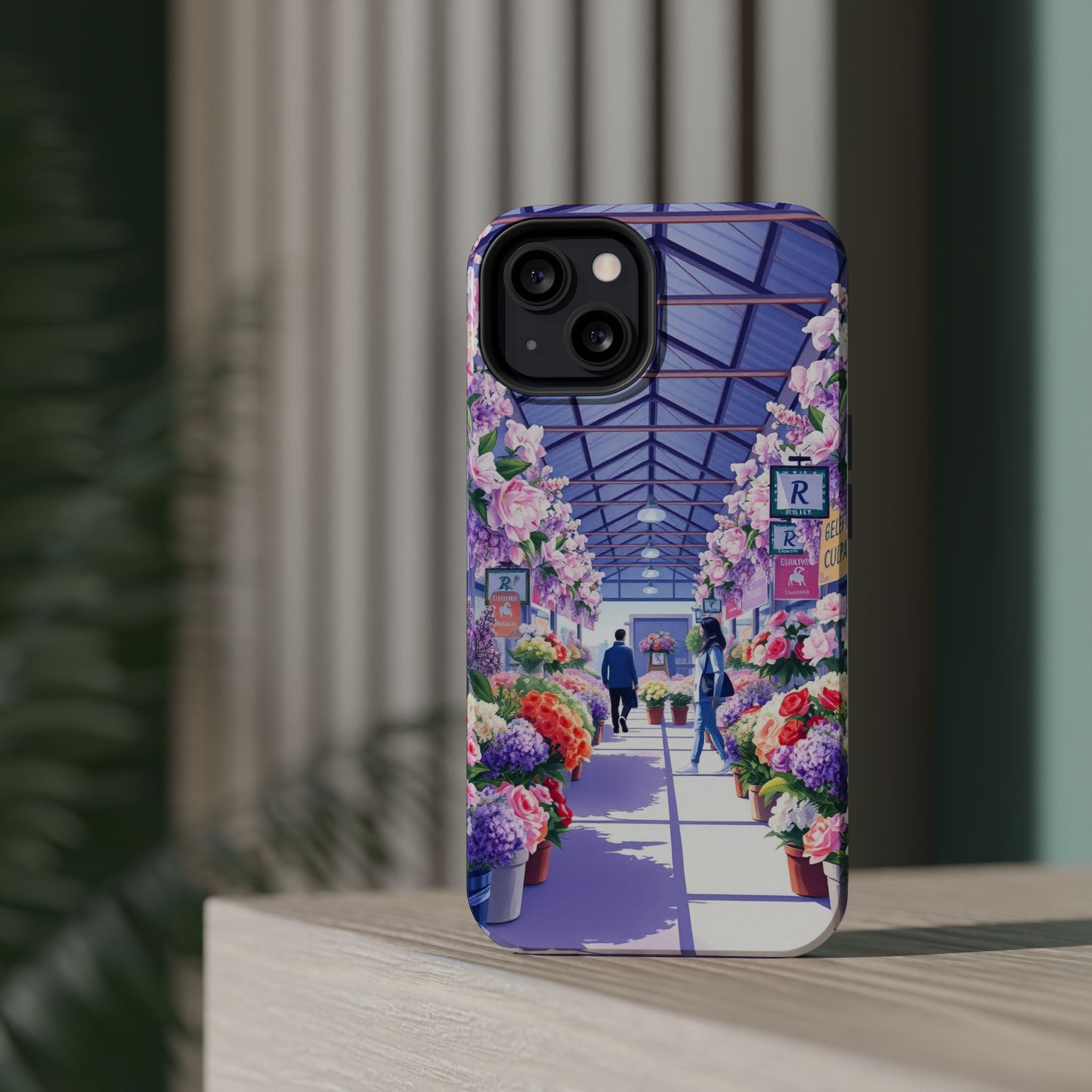 iPhone Flower Market Cinematic Art Clean Minimal Snap Cas Slim Snap Case · iPhon