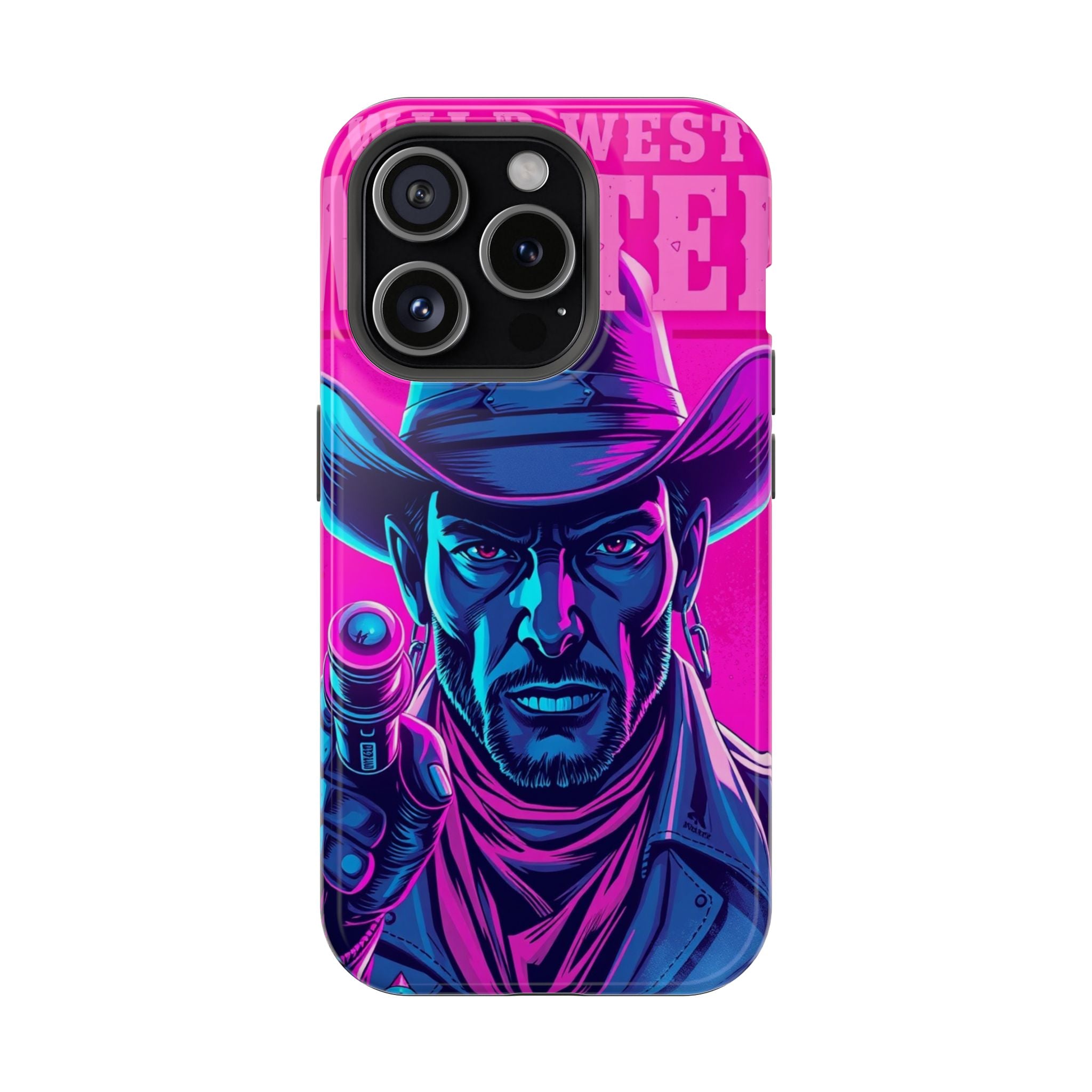 iPhone Wild West Wanted Neon Cyberpunk Slim Everyday Designer Case · iPhone Case