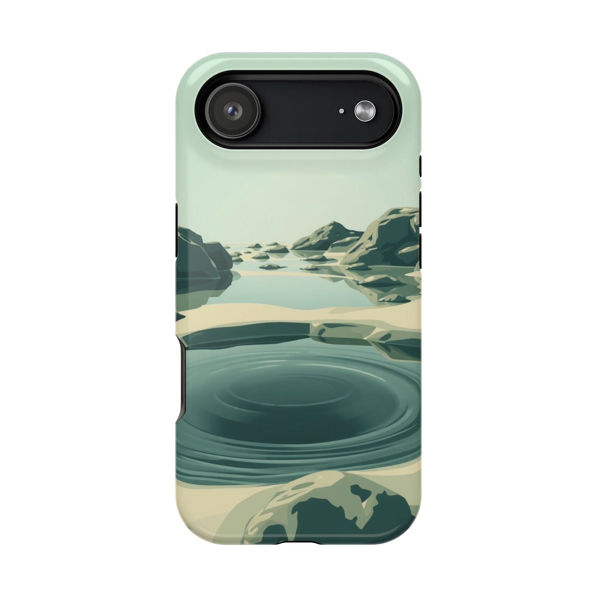 iPhone Radiant Tidal Pool Design Bold Modern Everyday Snap Case · iPhone Case