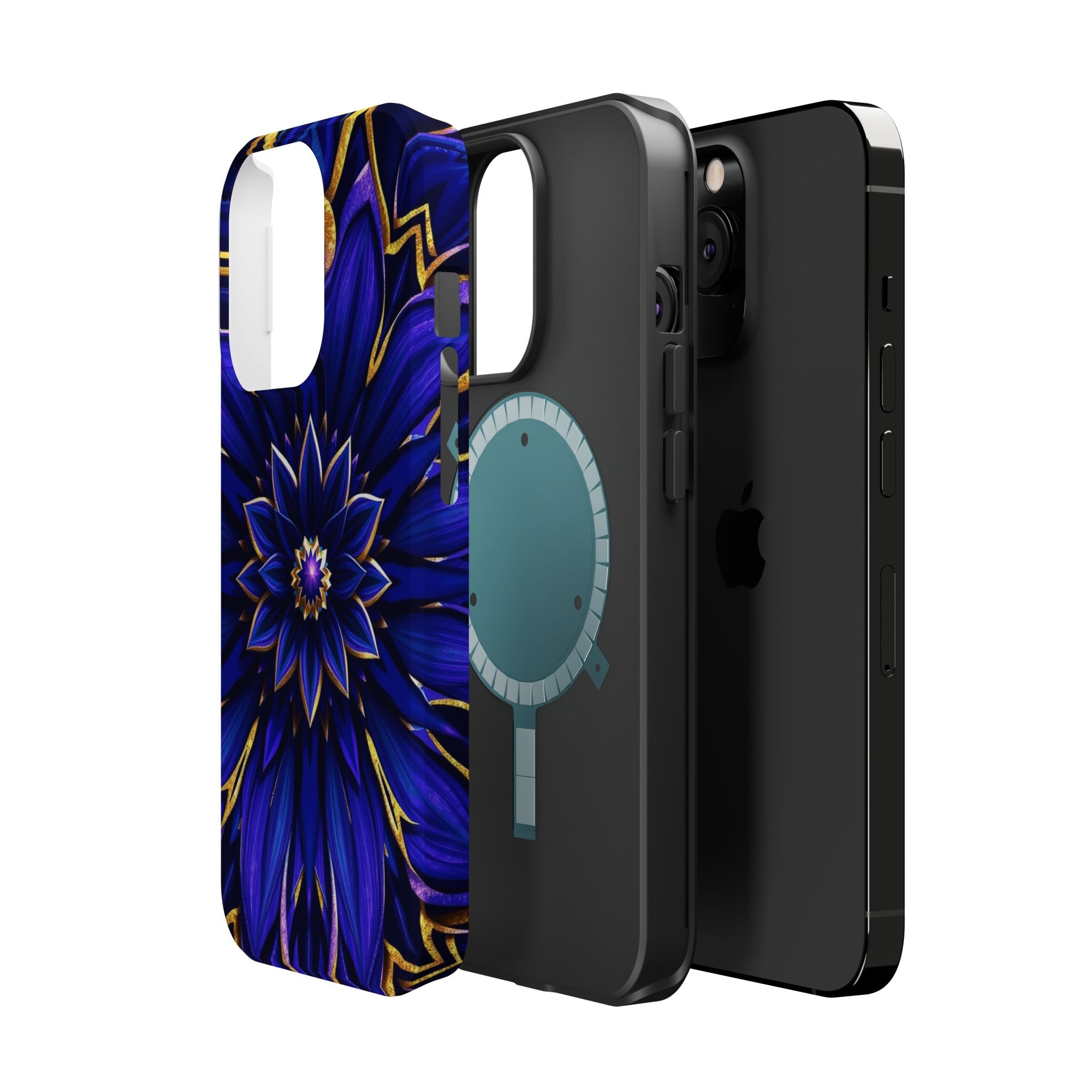 iPhone Floral Mandala Electric Art 14 Slim Everyday Designer Case · iPhone Case