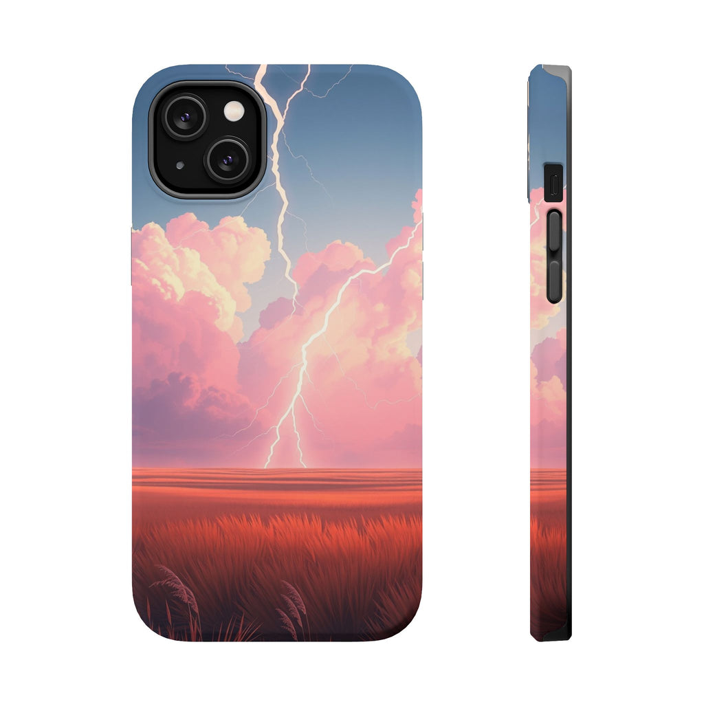 iPhone Prairie Lightning Bold Art Bold Modern Everyday Snap Case · iPhone Case