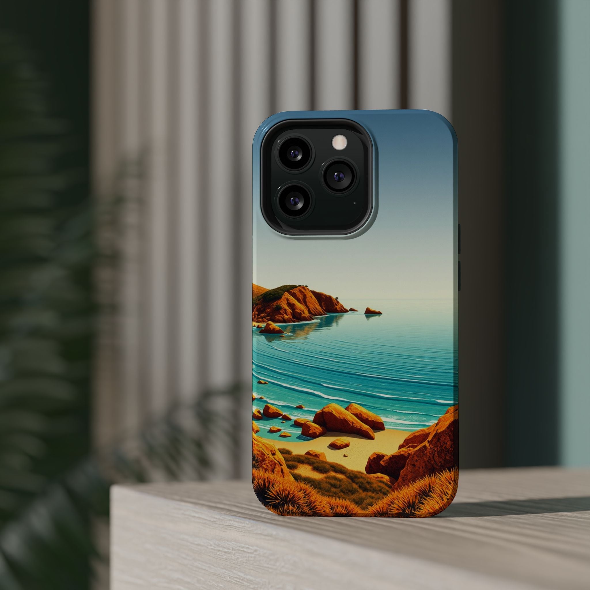 iPhone Mustard And Rust Pebble Beach Slim Everyday iPhone 14 Designer · iPhone C