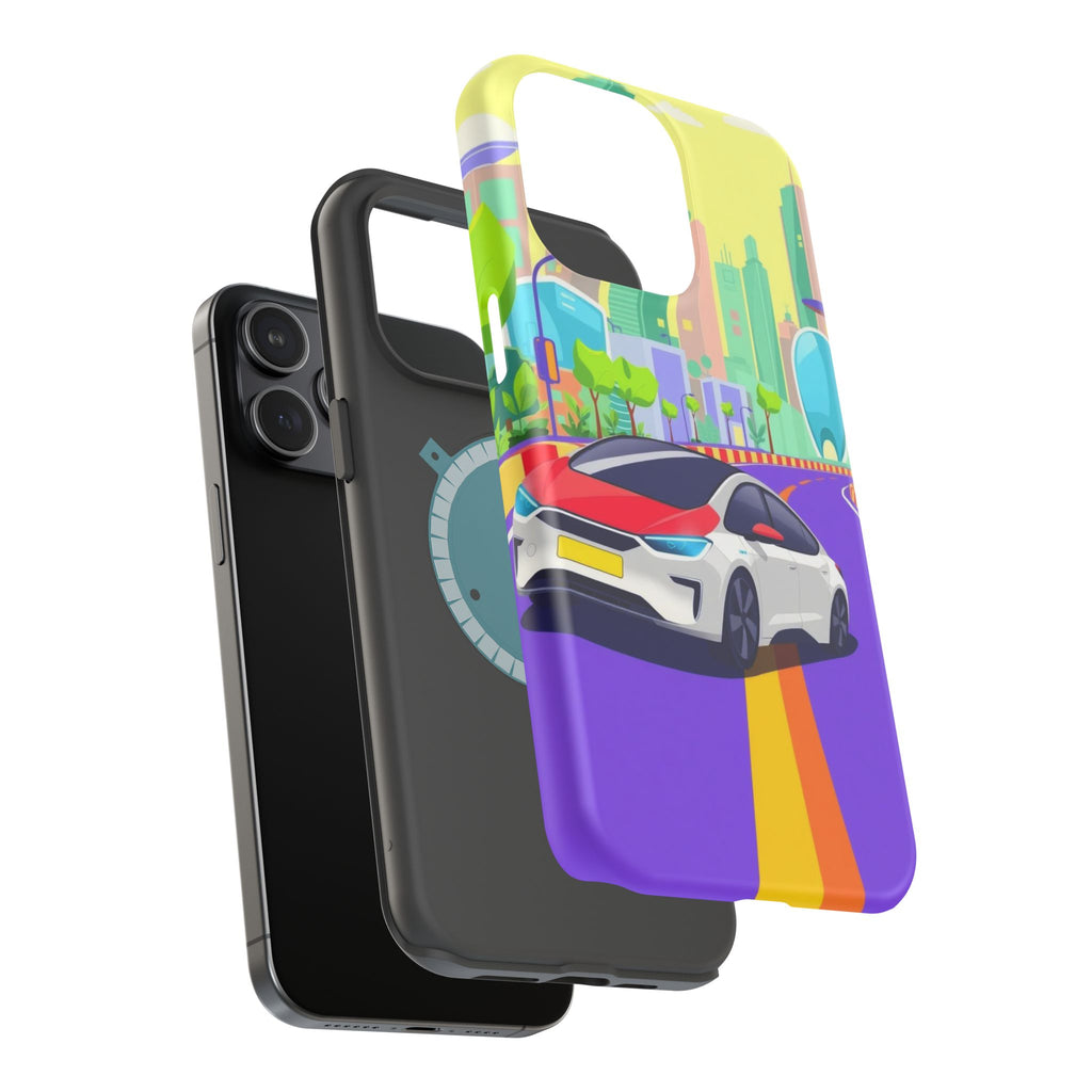 iPhone Electric Car Future Kids Fun Phone Case Gift Slim Snap Case · iPhone Case