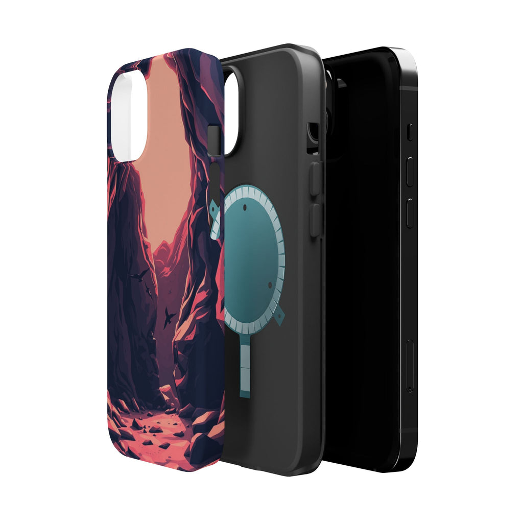 iPhone Rose Pink And Cream Dark Crystal Cave Slim Everyday Designer Case · iPhon
