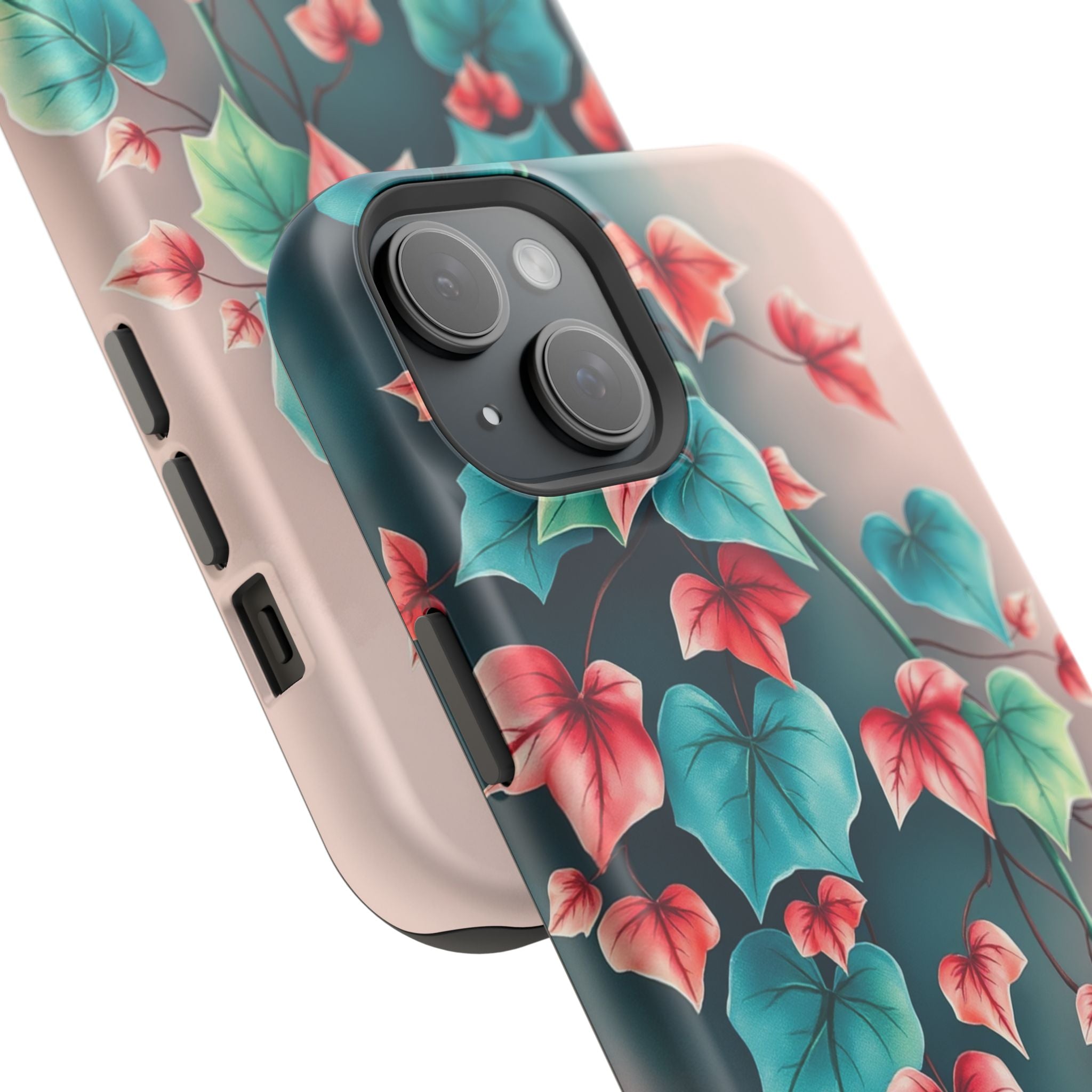 iPhone Art Nouveau Vine Teal And Coral Slim Snap Case · iPhone Case