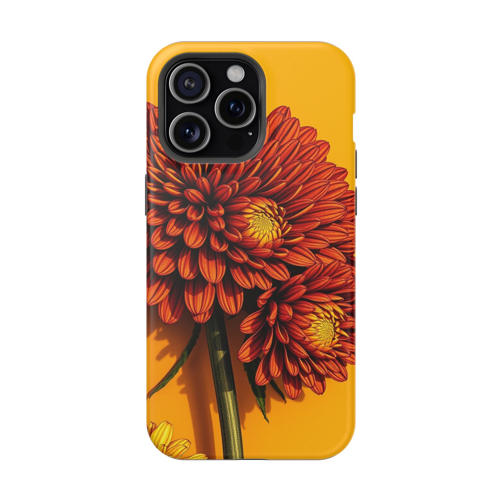 iPhone Mustard And Rust Ranunculus Stack Slim Everyday iPhone 14 · iPhone Case