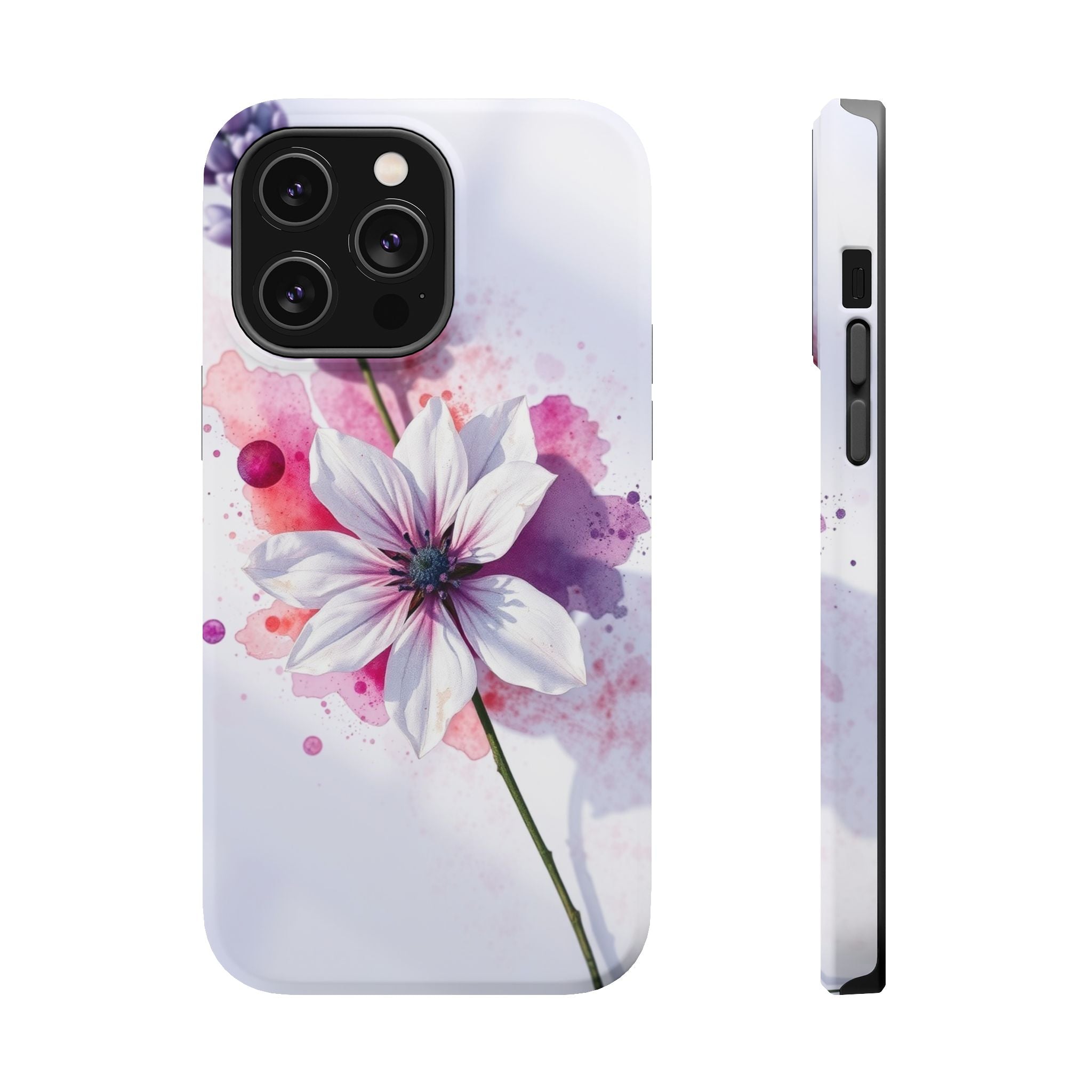 iPhone Floral Watercolor Splash Bold Art Slim Everyday iPhone 15 · iPhone Case