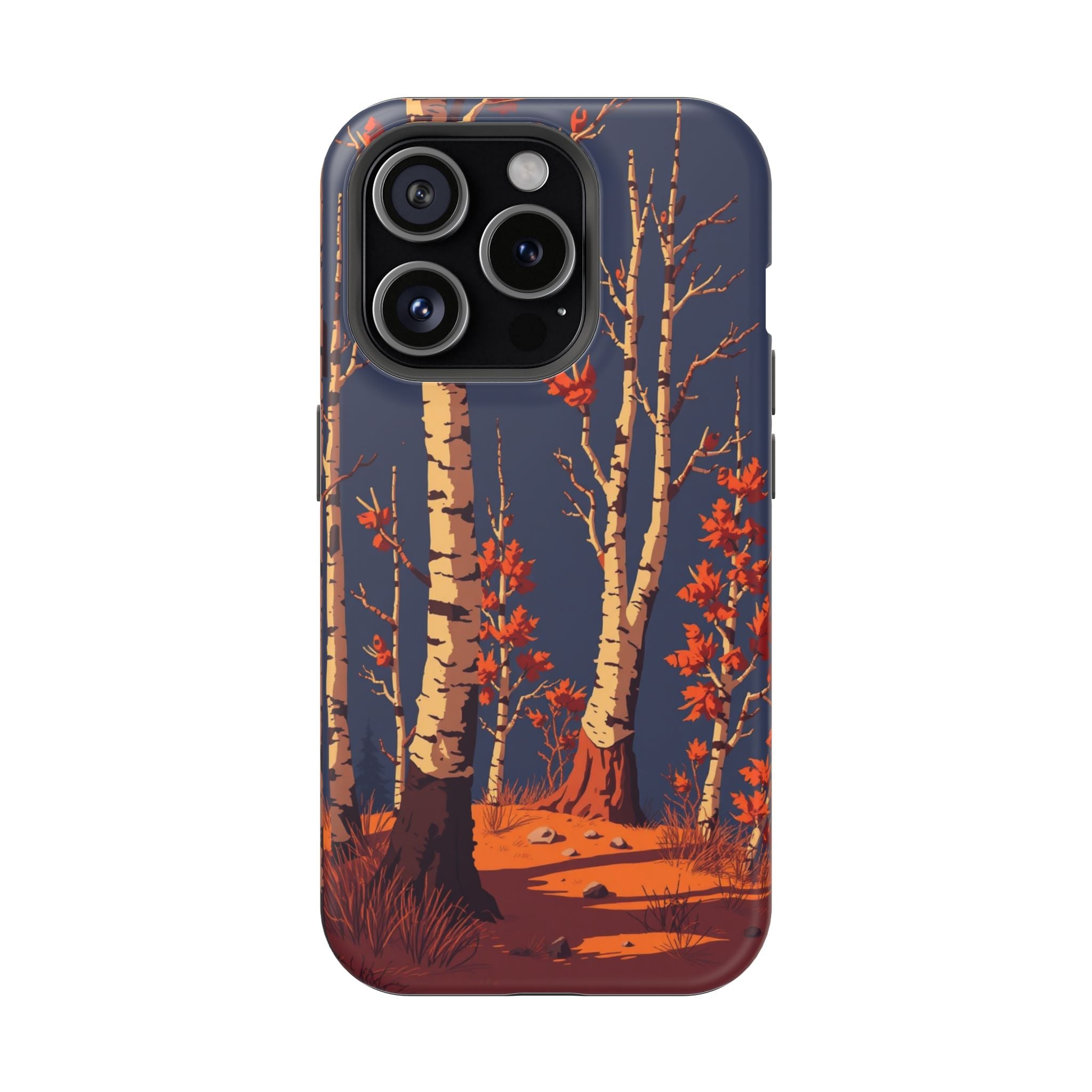 iPhone Birch Grove Pixel Art -Bit Bold Modern Everyday Snap Case · iPhone Case