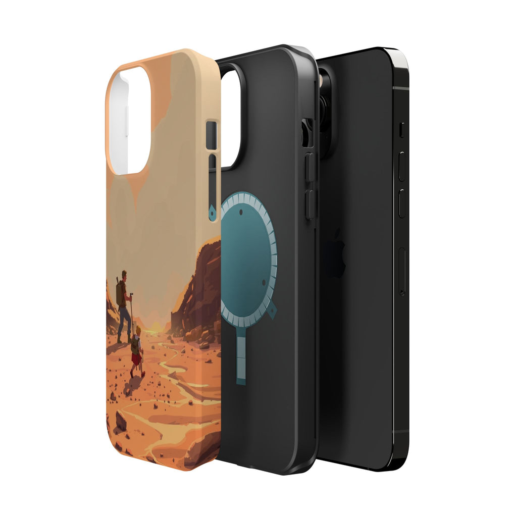 iPhone Burnt Orange And Sand Barely Surviving Slim Everyday Designer Case · iPho