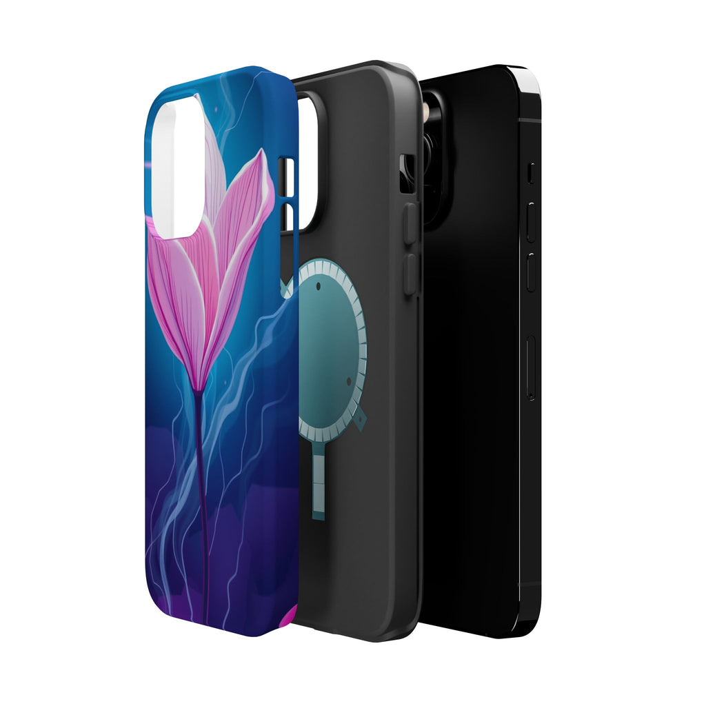 iPhone Cyan And Magenta Petal Storm Slim Everyday Designer Case · iPhone Case