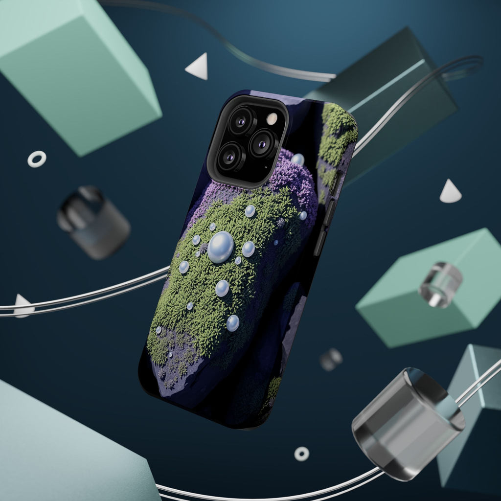 iPhone Moss Covered Rocks Electric Art Slim Everyday Designer Case · iPhone Case