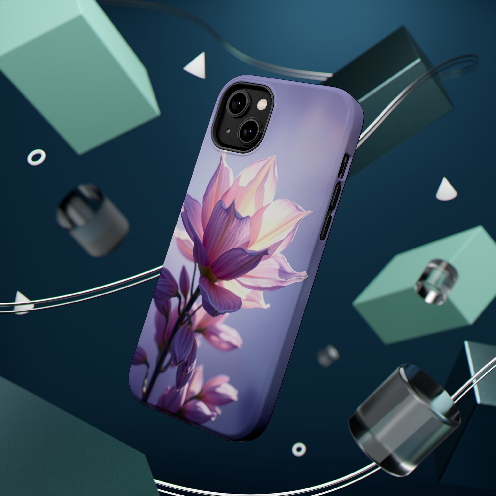 iPhone Floral Ombre Electric Art Bold Modern Everyday Snap Case · iPhone Case