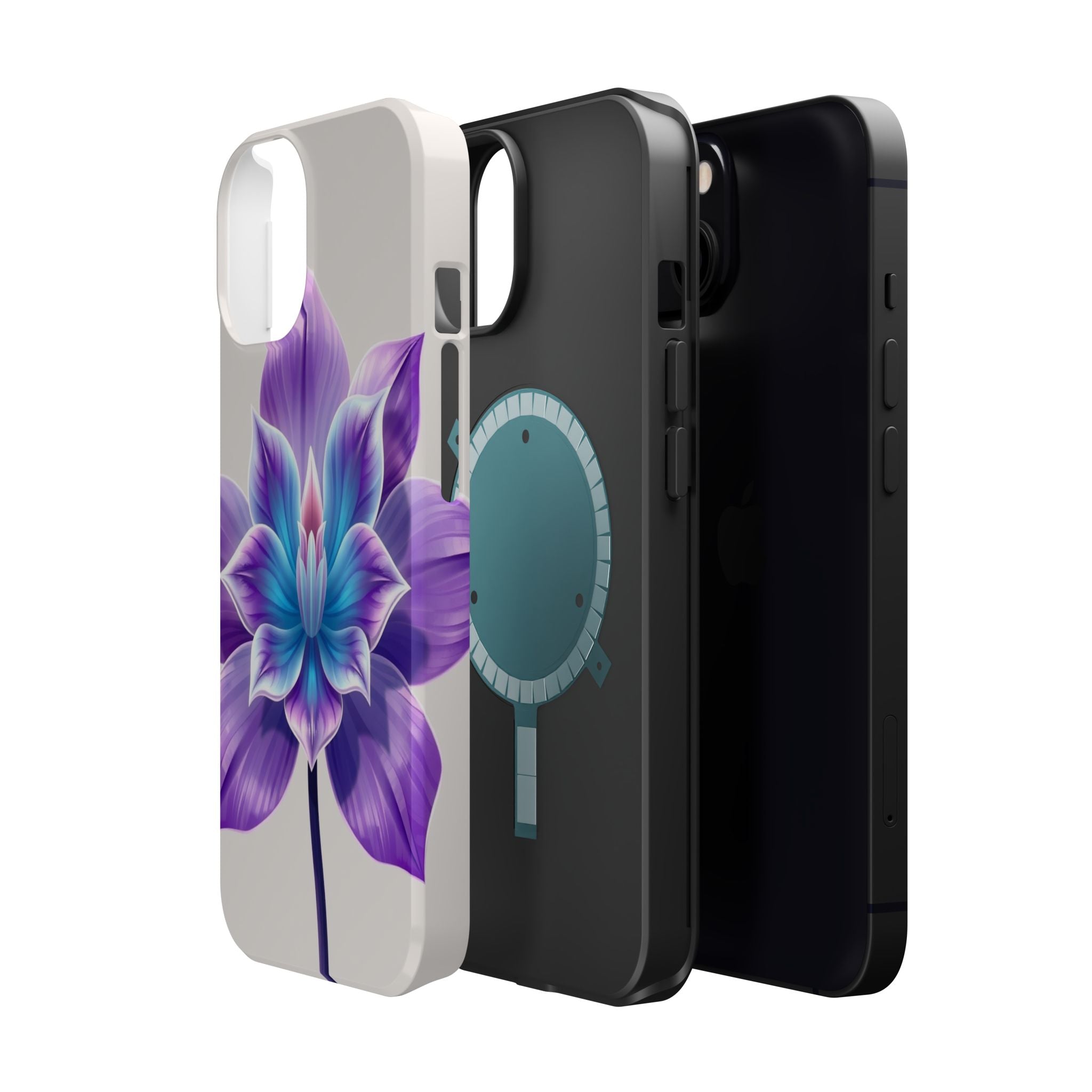 iPhone Dreamy Neon Floral Design 10 Slim Everyday Designer Case · iPhone Case