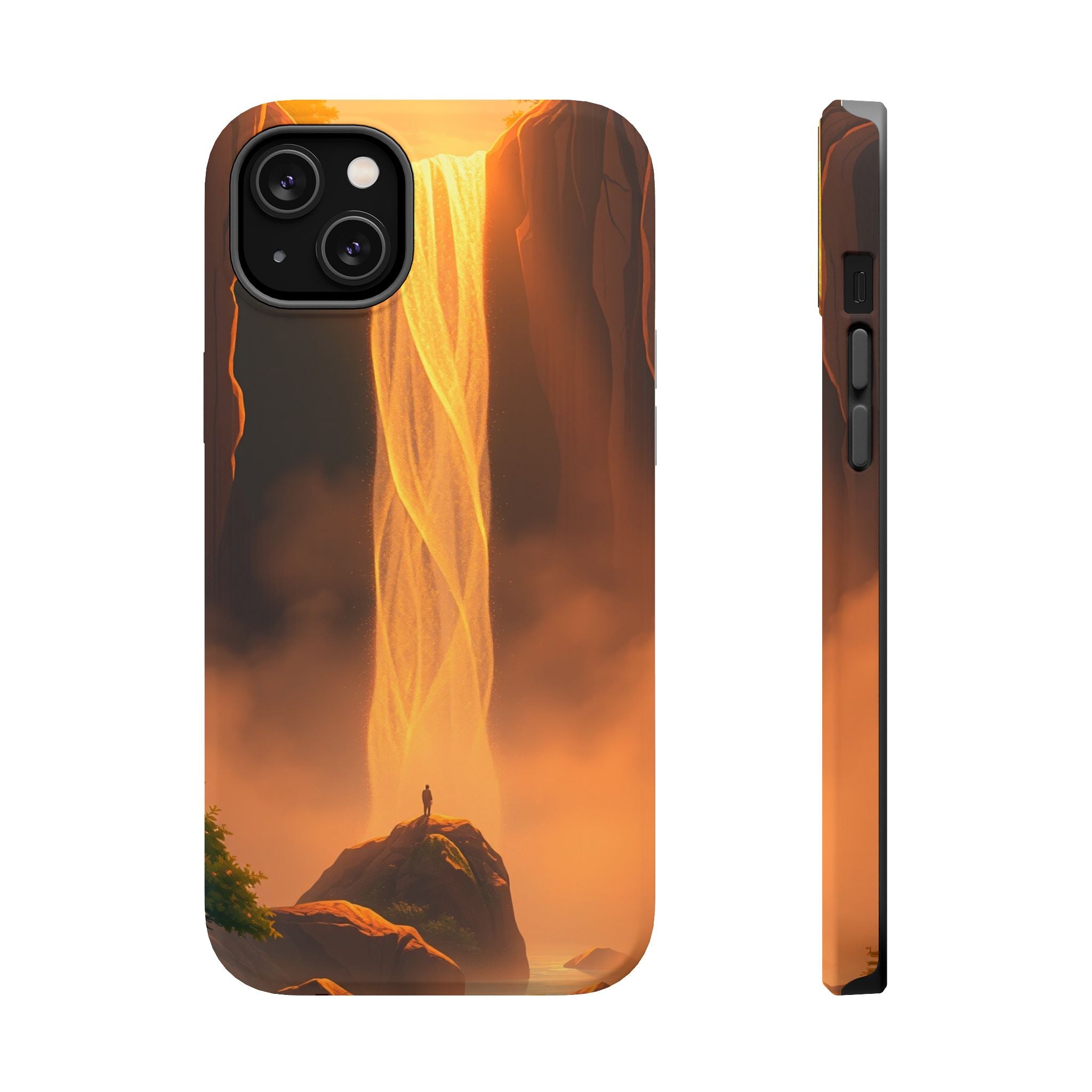 iPhone Sunset Amber And Peach Waterfall Mist Slim iPhone Everyday · iPhone Case