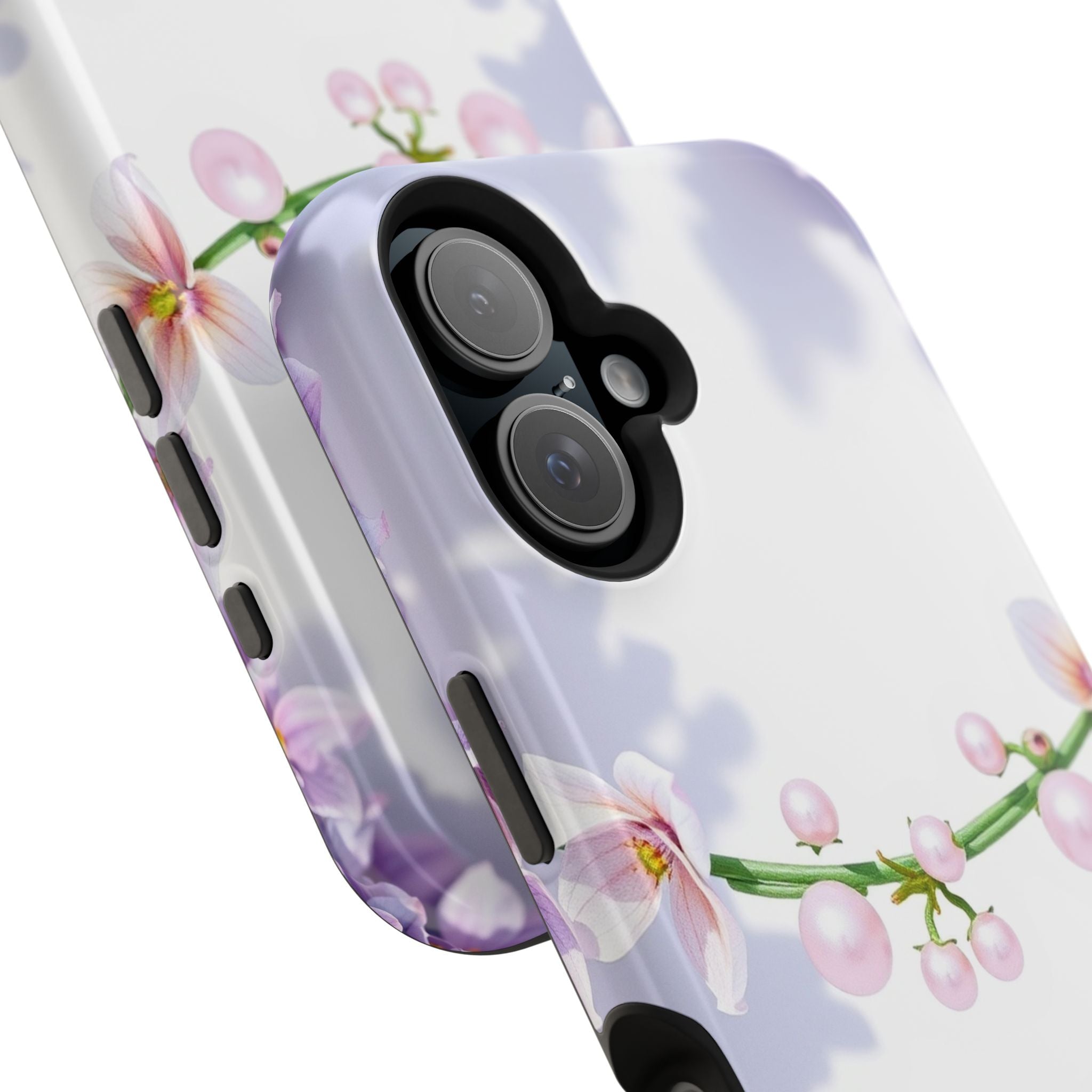 iPhone Vibrant Floral Crown Design Clean Minimal Snap Cas Slim Snap Case · iPhon